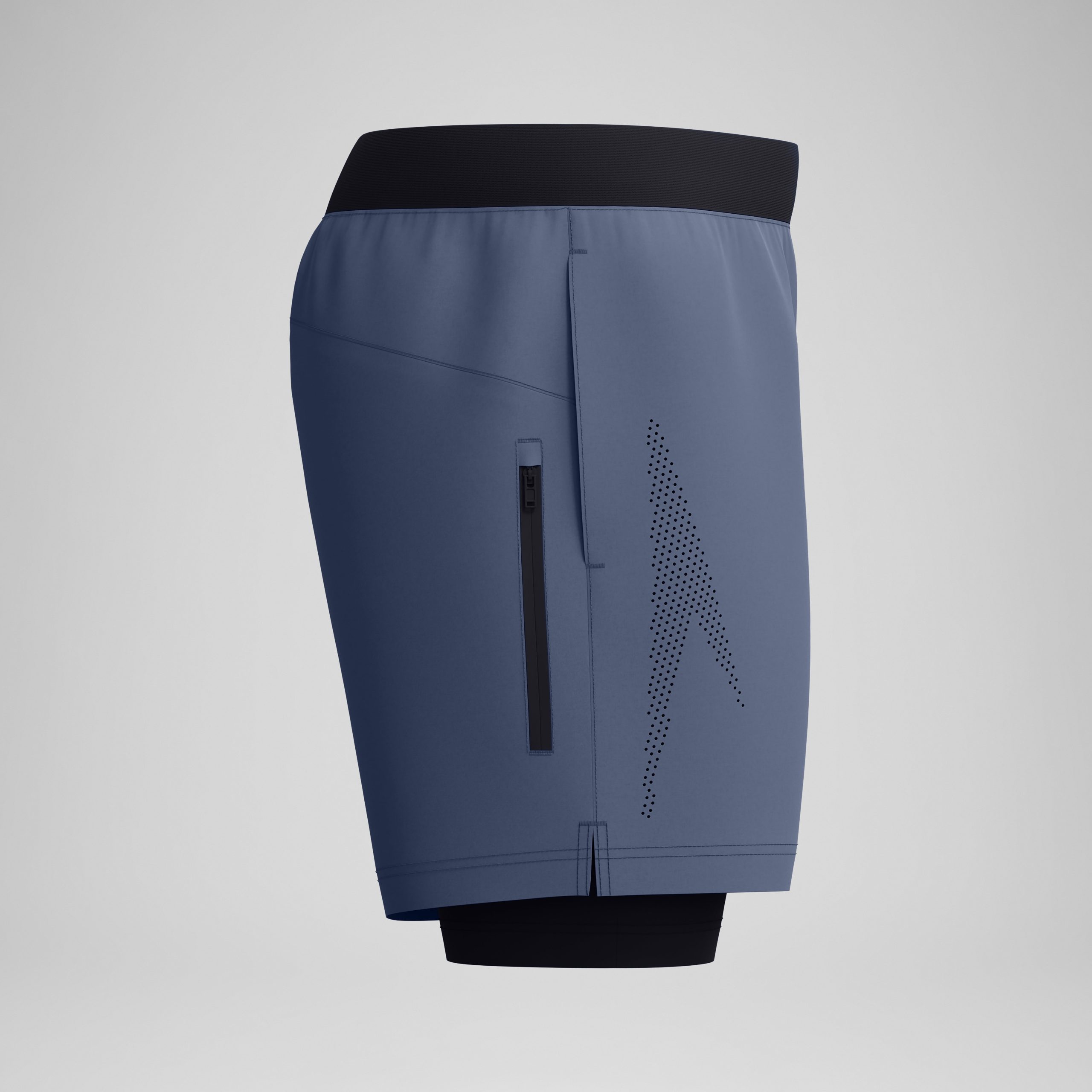 Men's Swim Shorts with Jammer Gray/Black - Image 6