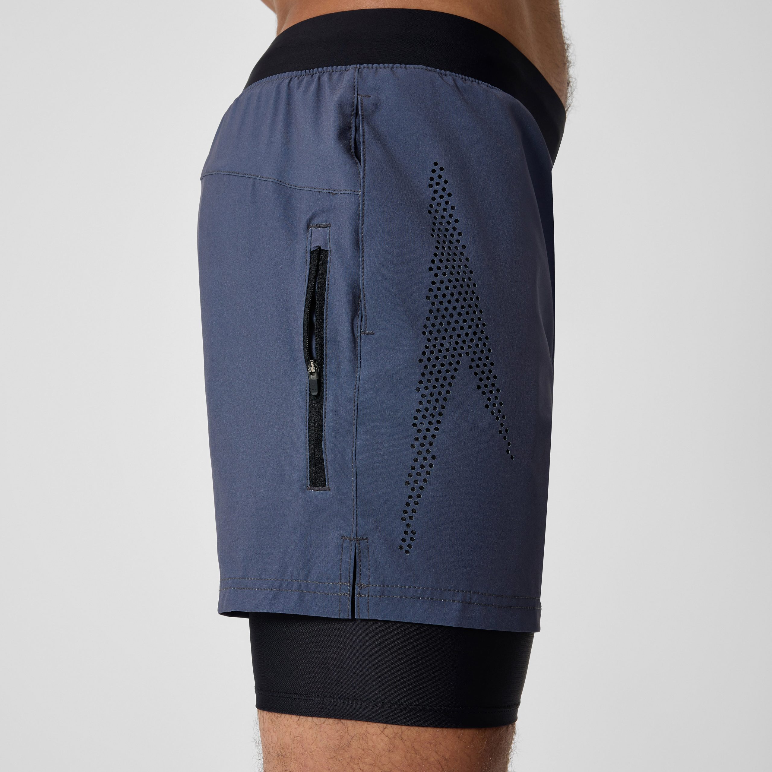 Men's Swim Shorts with Jammer Gray/Black - Image 7