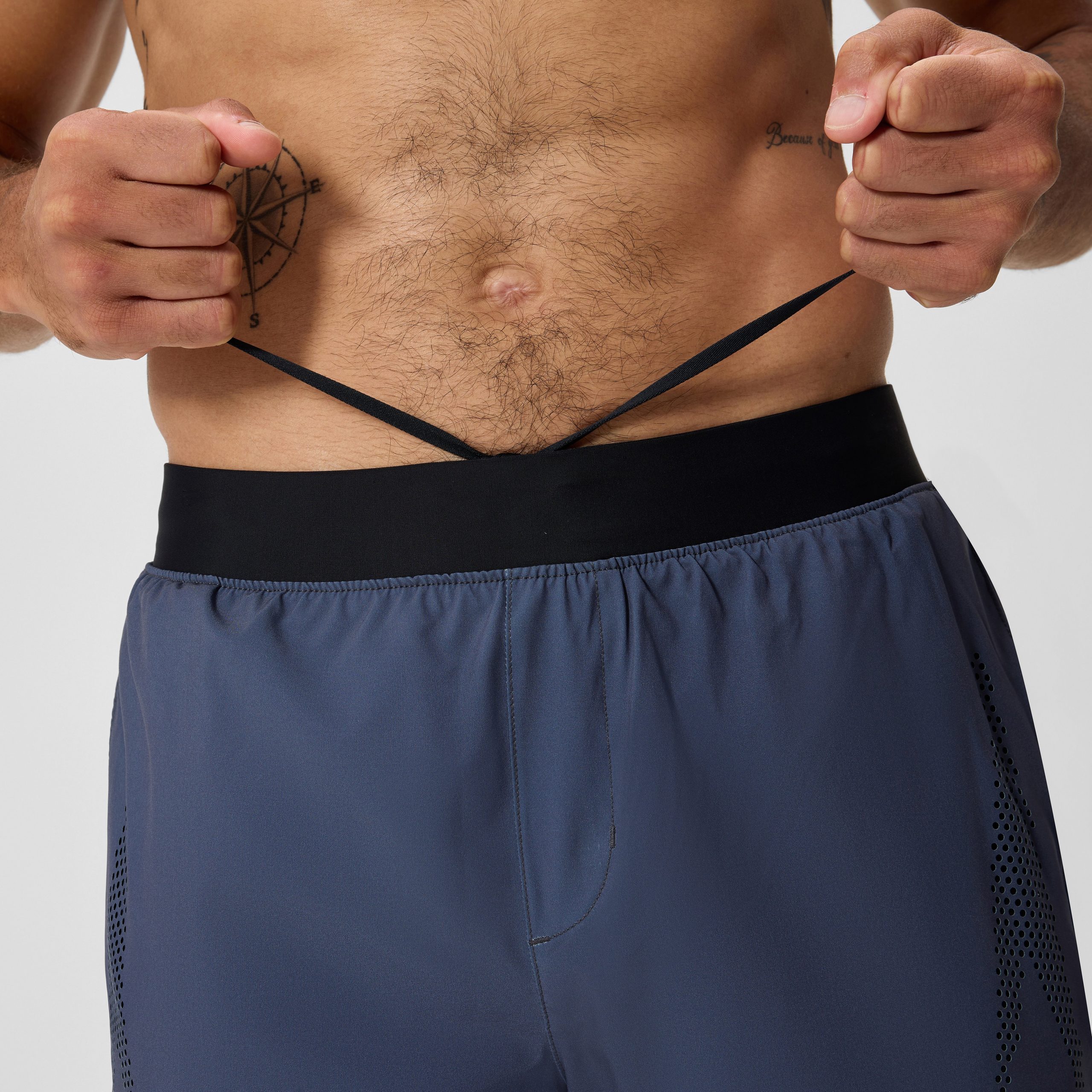 Men's Swim Shorts with Jammer Gray/Black - Image 8
