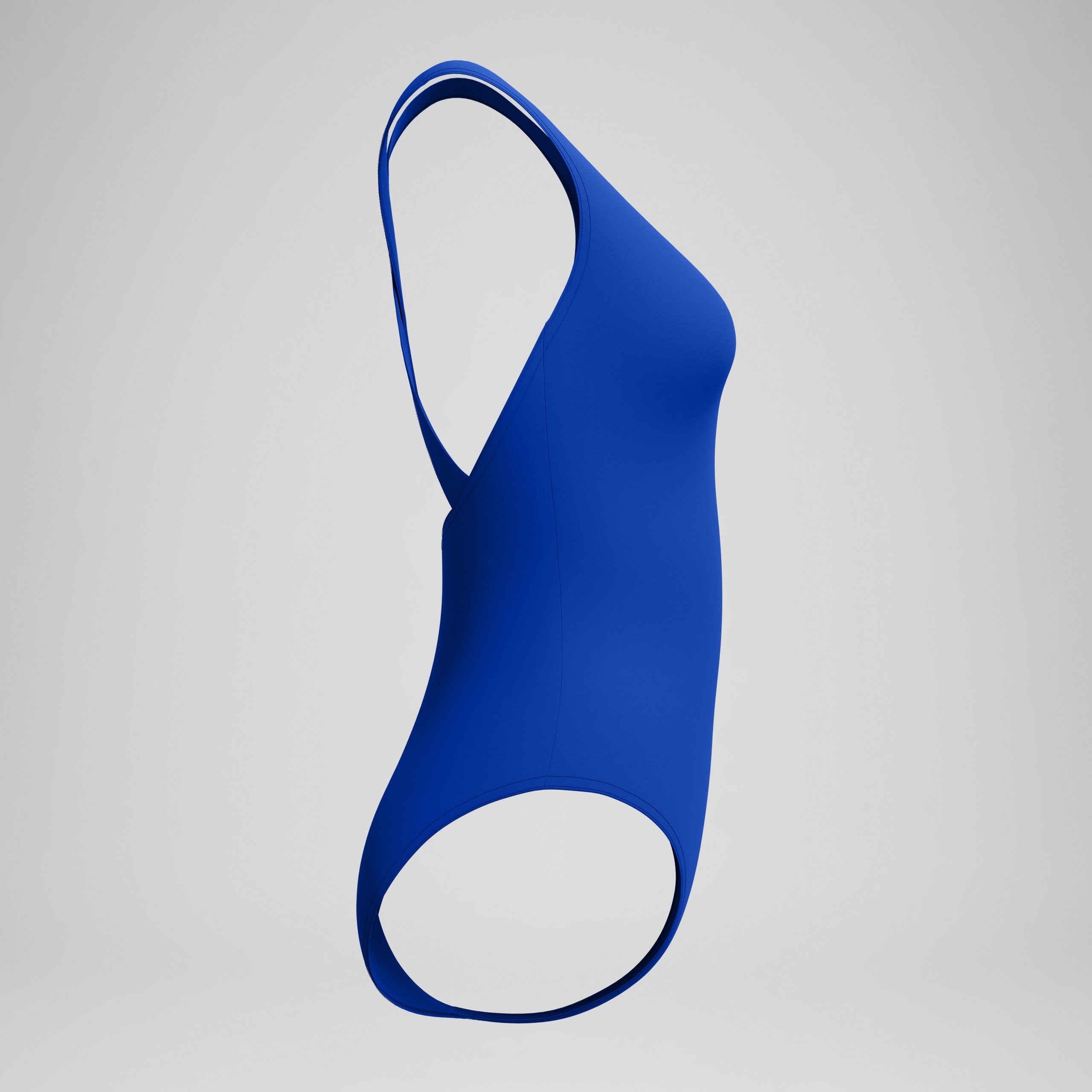 Women's Solid Scoop Neck One Piece Blue - Image 6