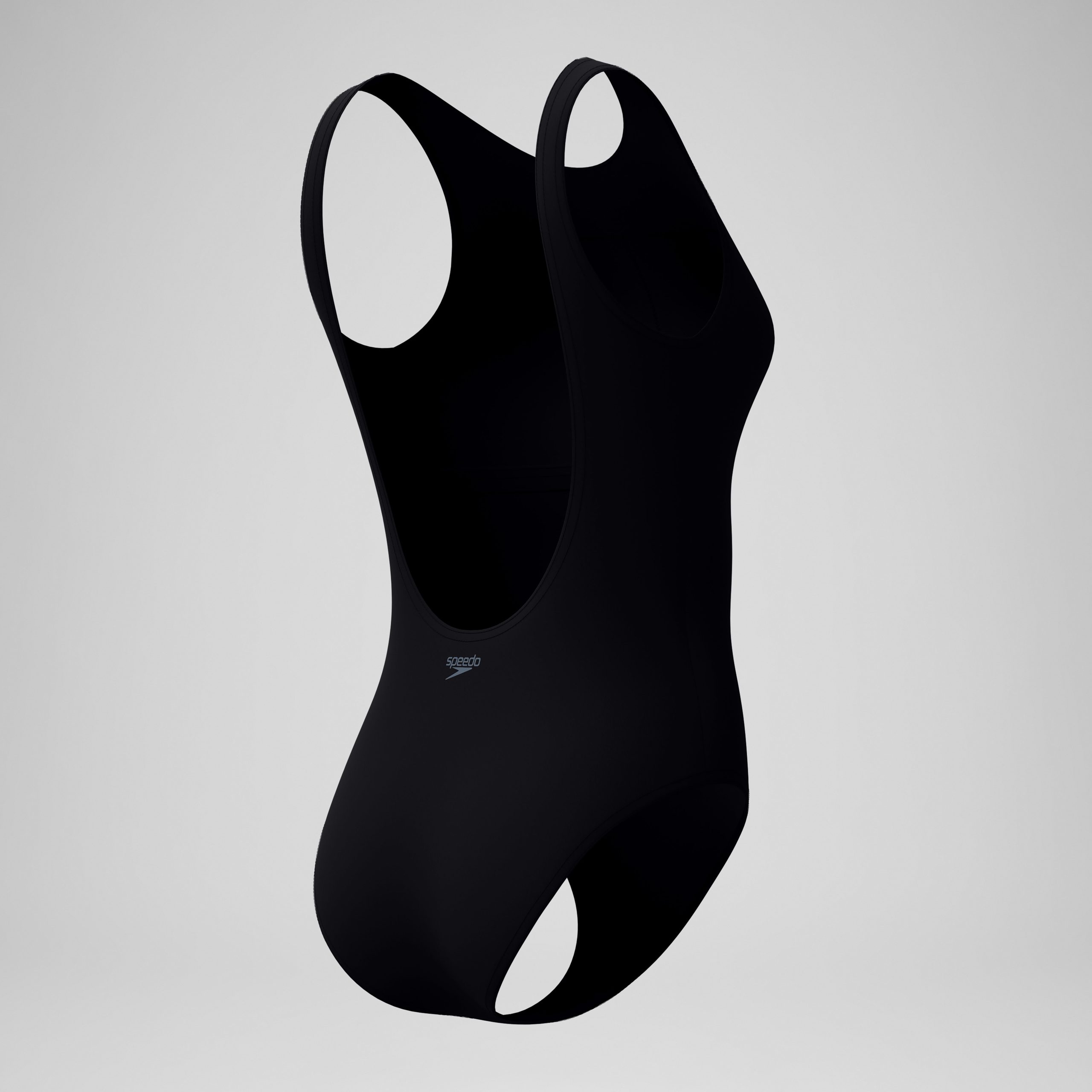 Women's Solid High Neck One Piece Black - Image 7