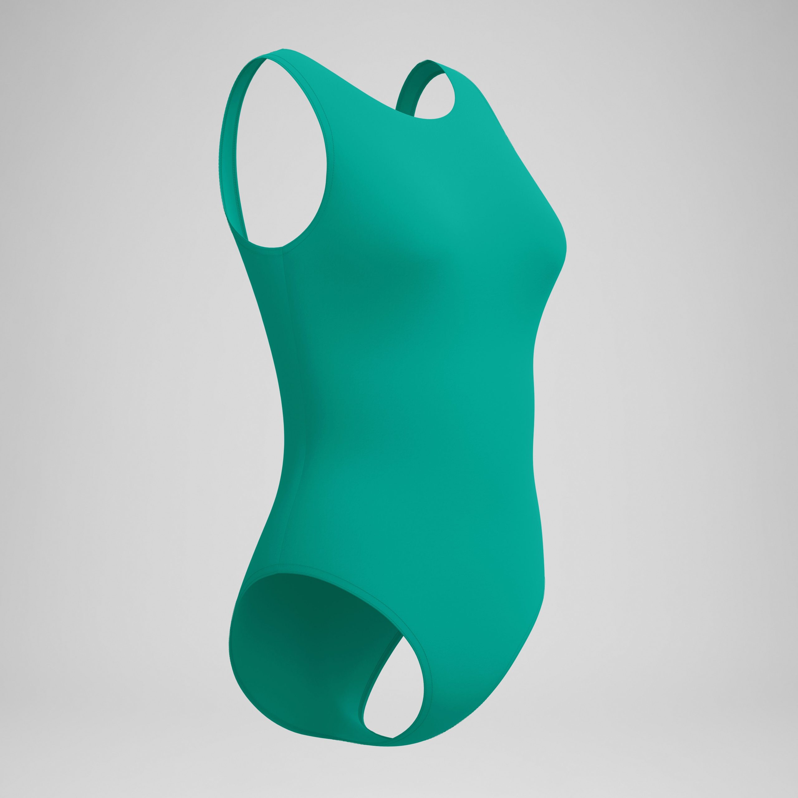 Women's Solid High Neck One Piece Teal - Image 5