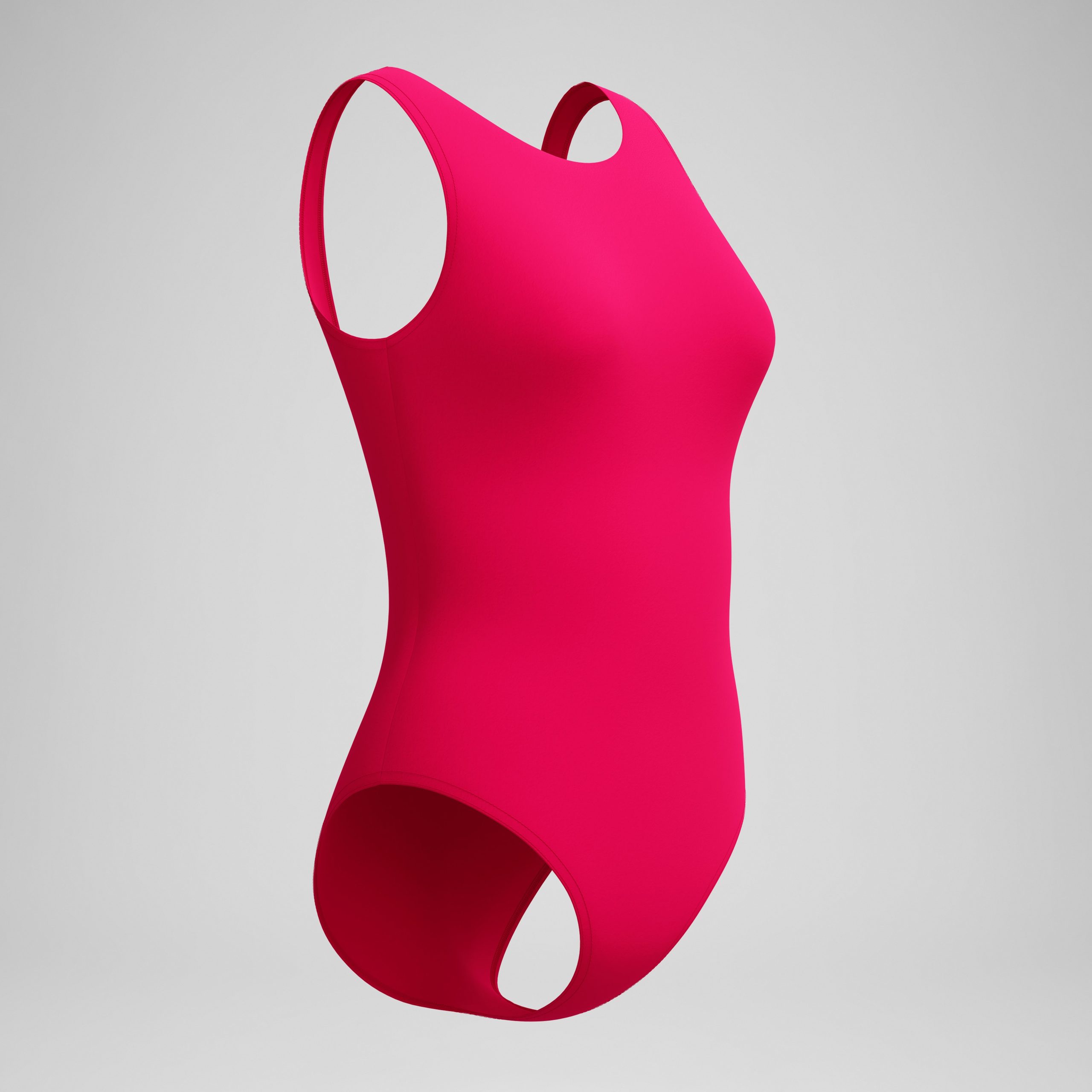 Women's Solid High Neck One Piece Ruby - Image 5