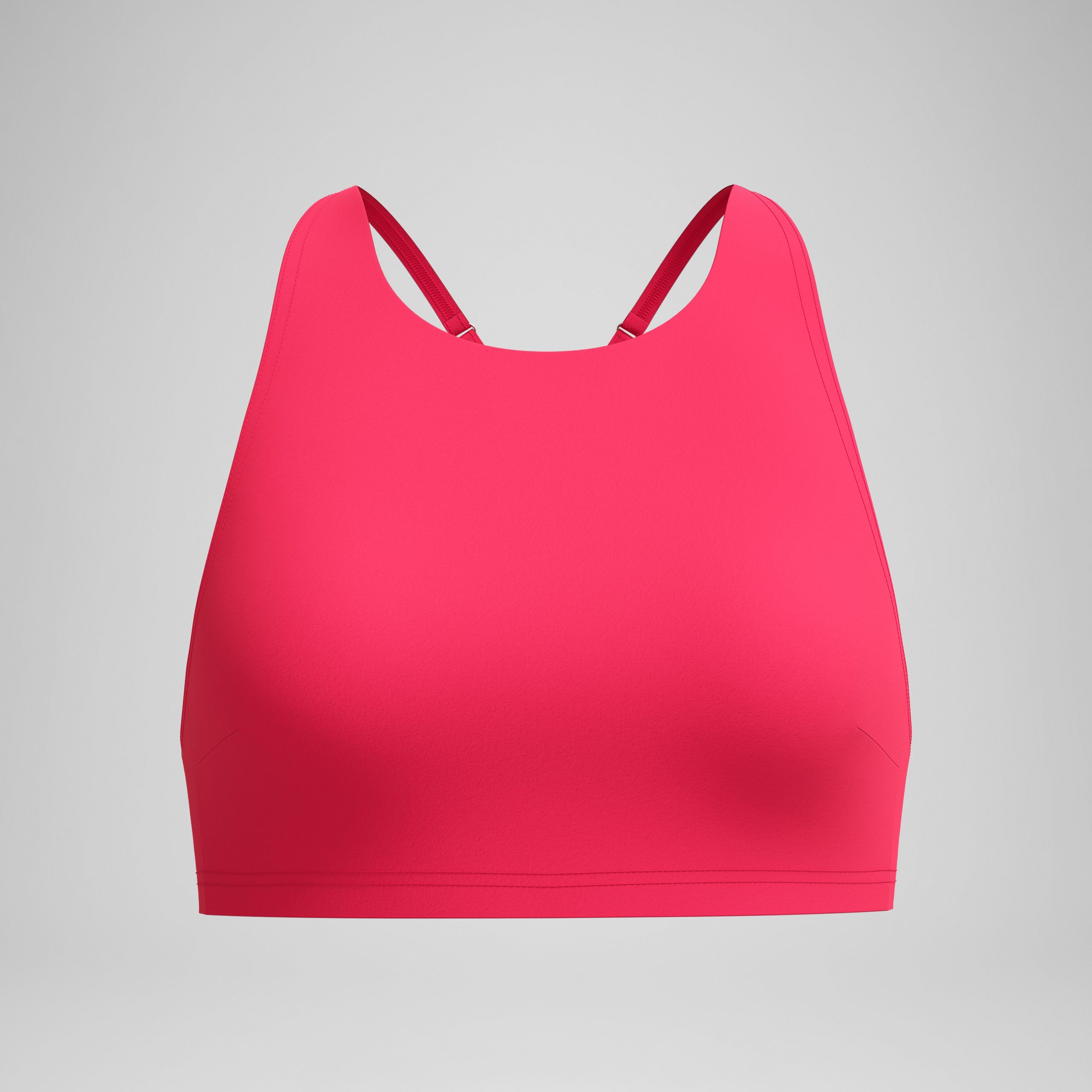Women's Solid High Neck Bikini Top Ruby - Image 4