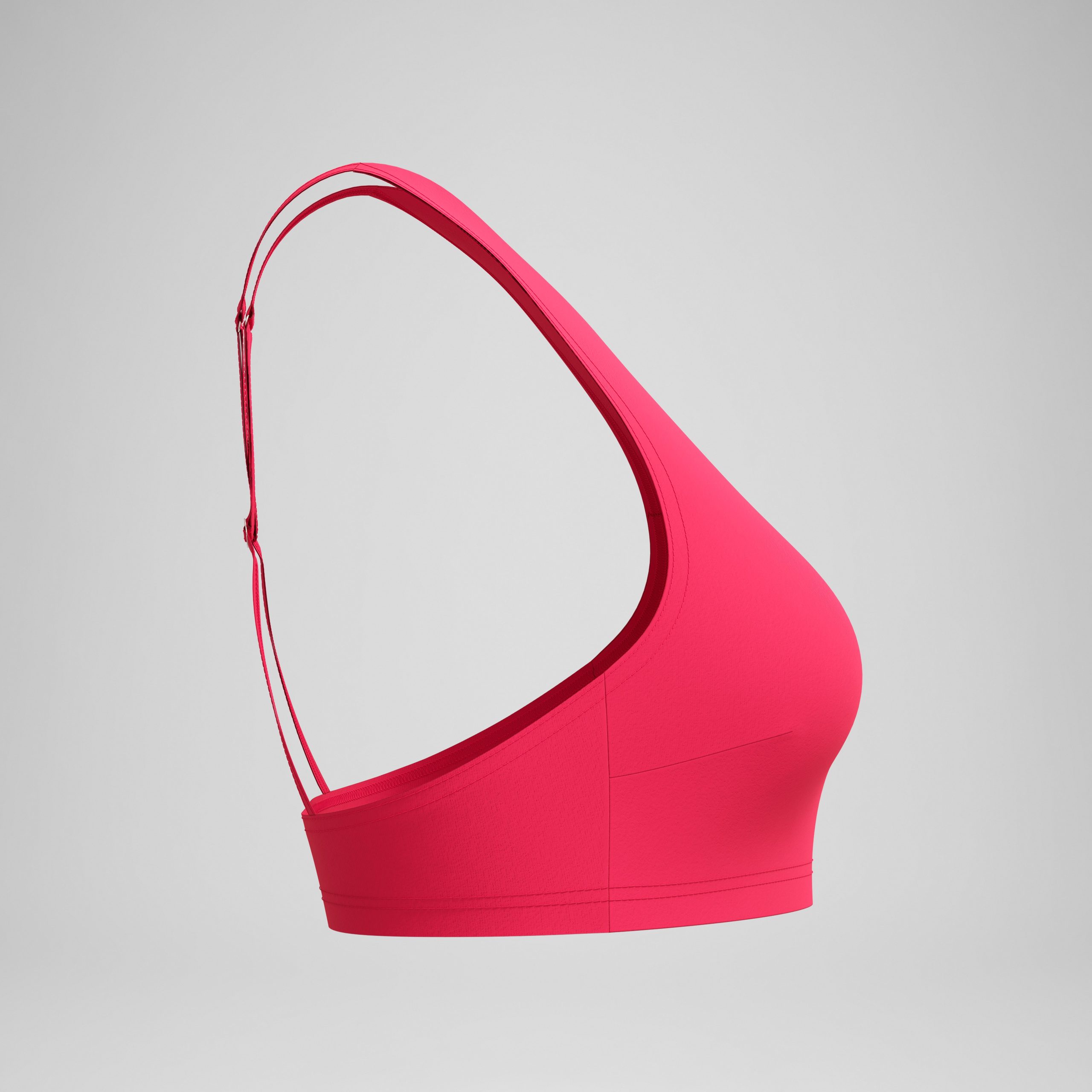 Women's Solid High Neck Bikini Top Ruby - Image 6