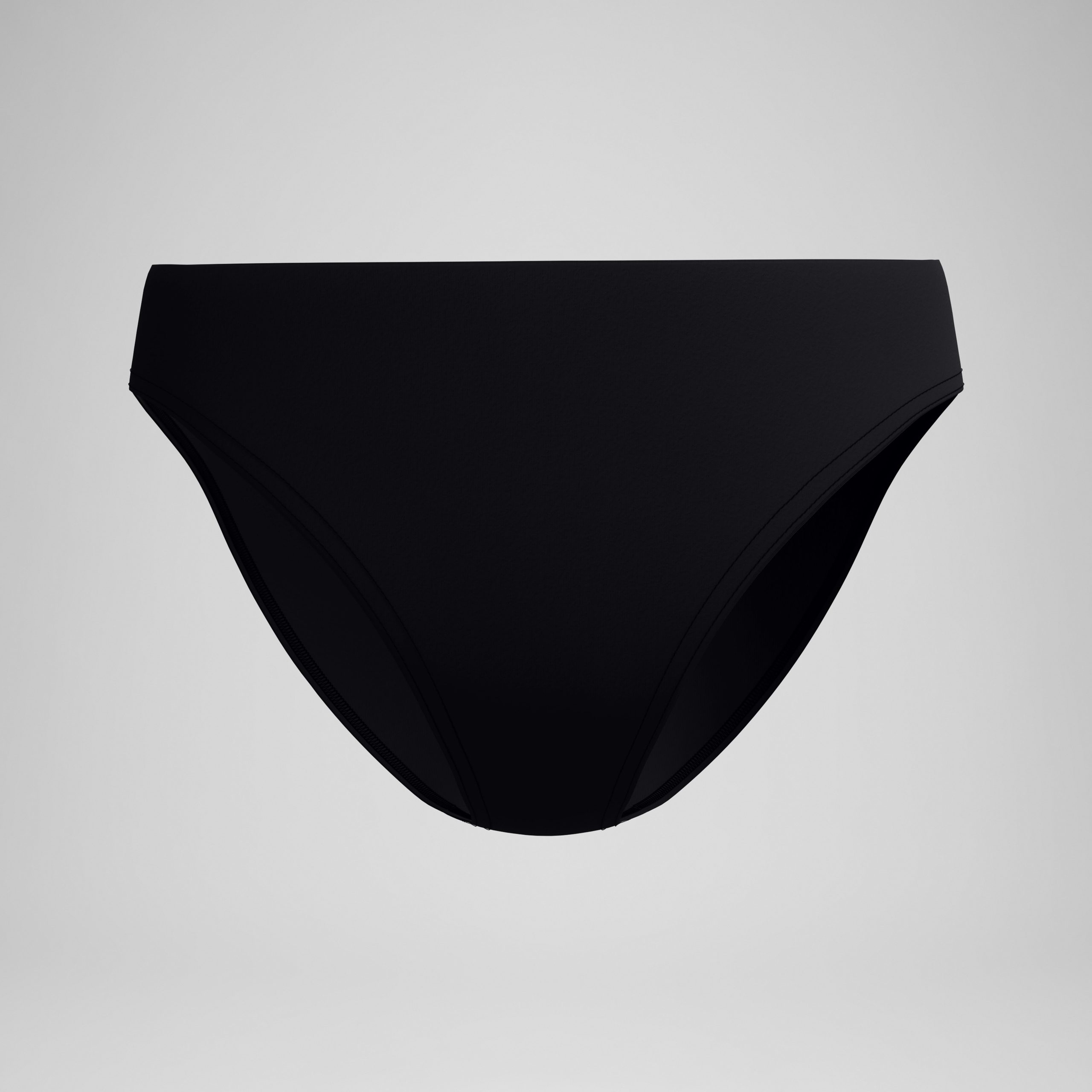 Women's Classic Bikini Bottom Black - Image 4
