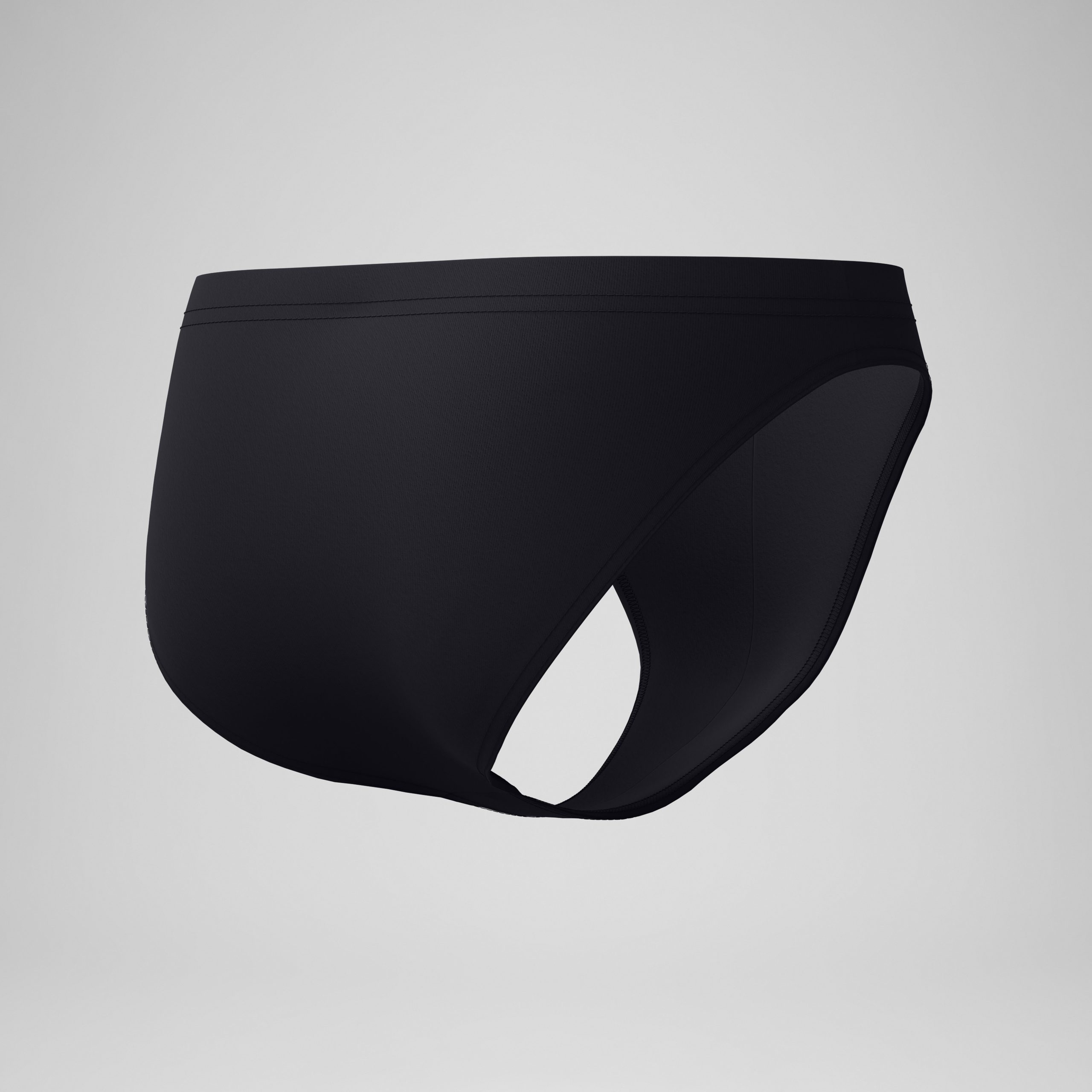 Men's The Speedo Solid Brief Black - Image 6