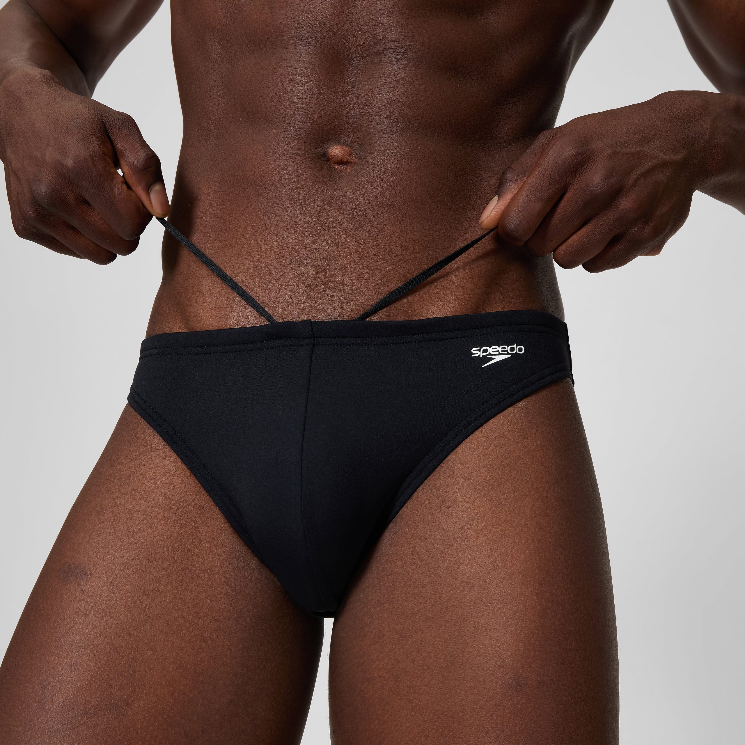 Men's The Speedo Solid Brief Black - Image 8