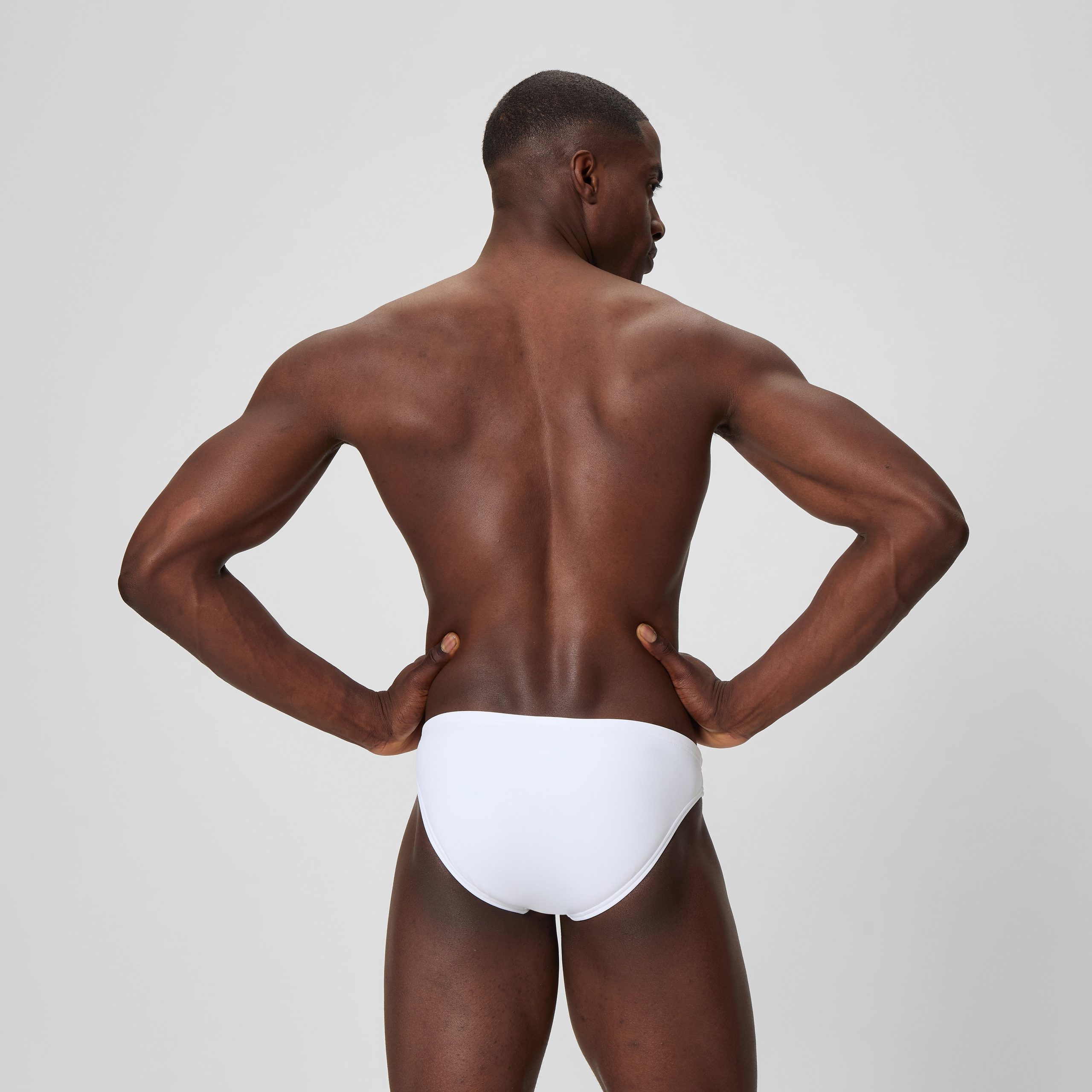 Men's The Speedo Solid Brief White - Image 3