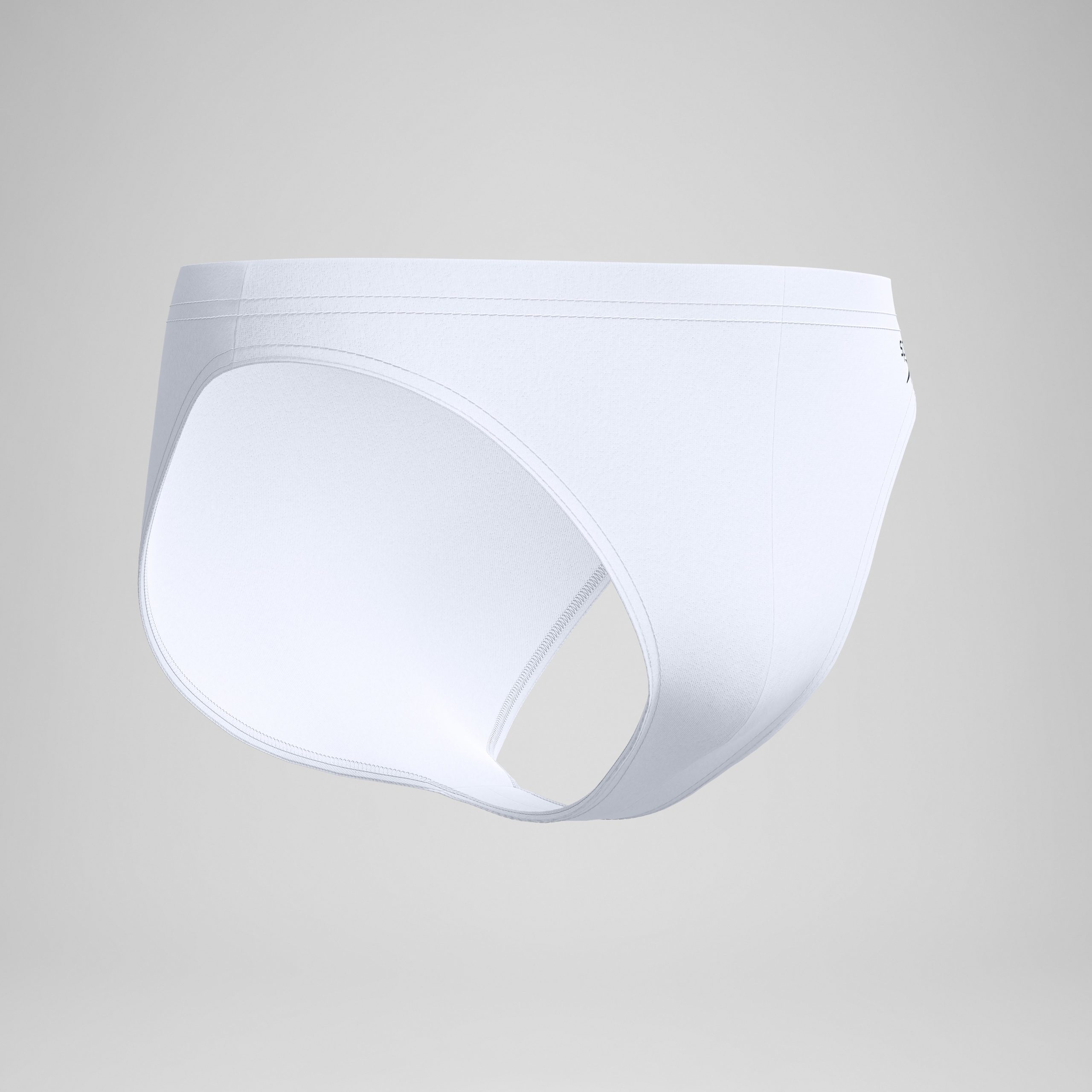 Men's The Speedo Solid Brief White - Image 5