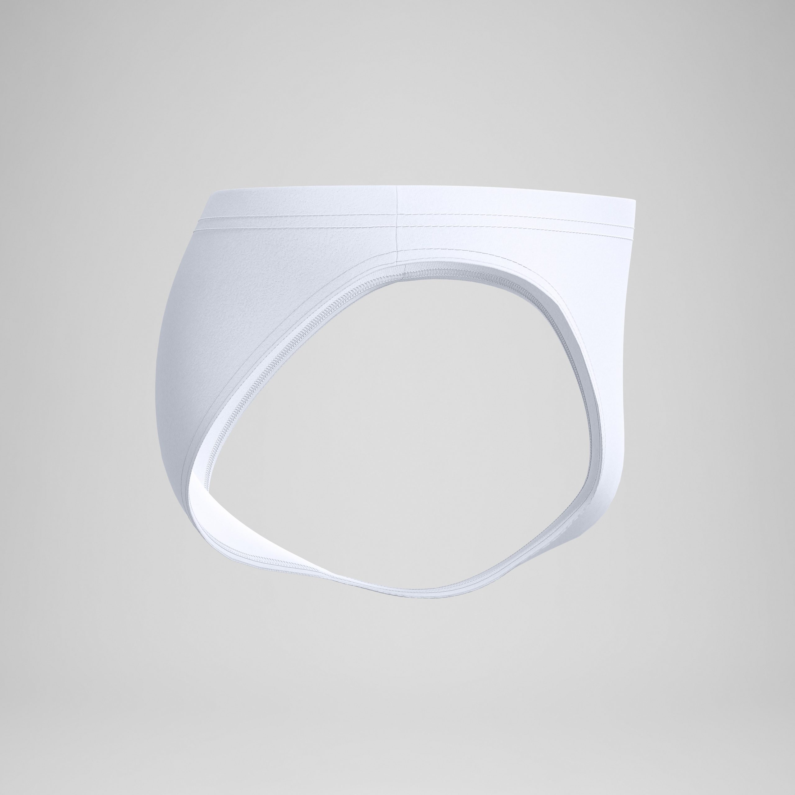 Men's The Speedo Solid Brief White - Image 6
