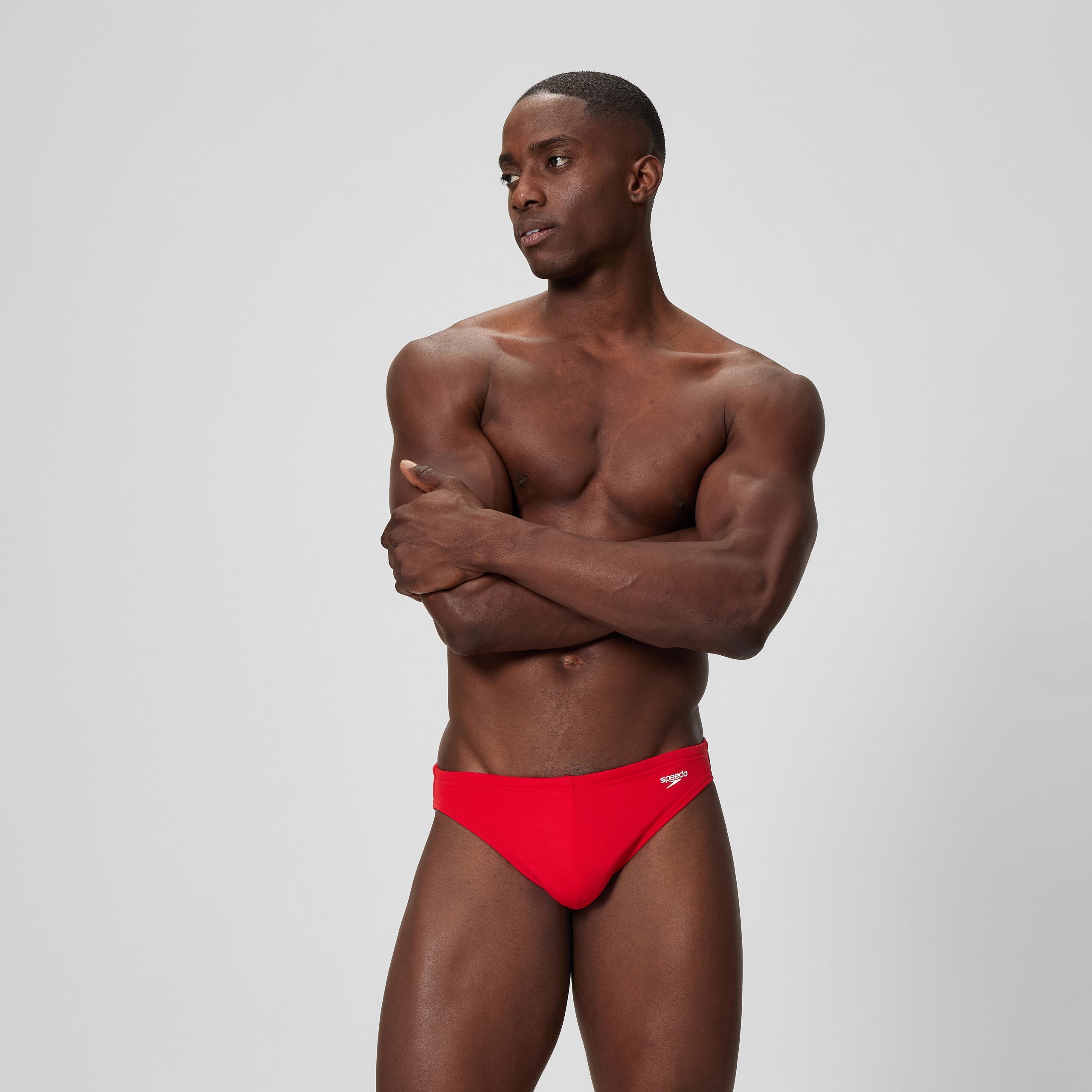 Men's The Speedo Solid Brief Red