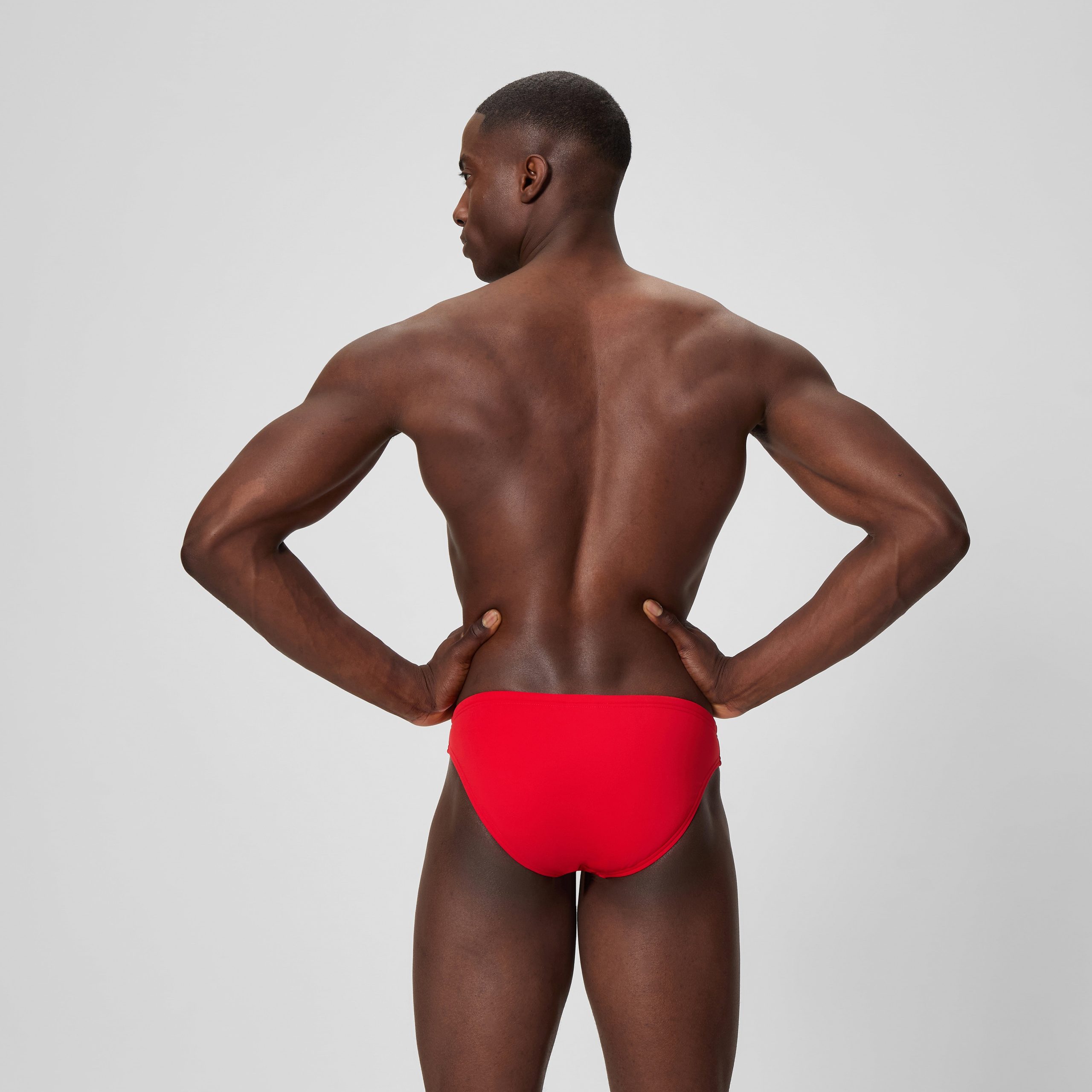 Men's The Speedo Solid Brief Red - Image 3