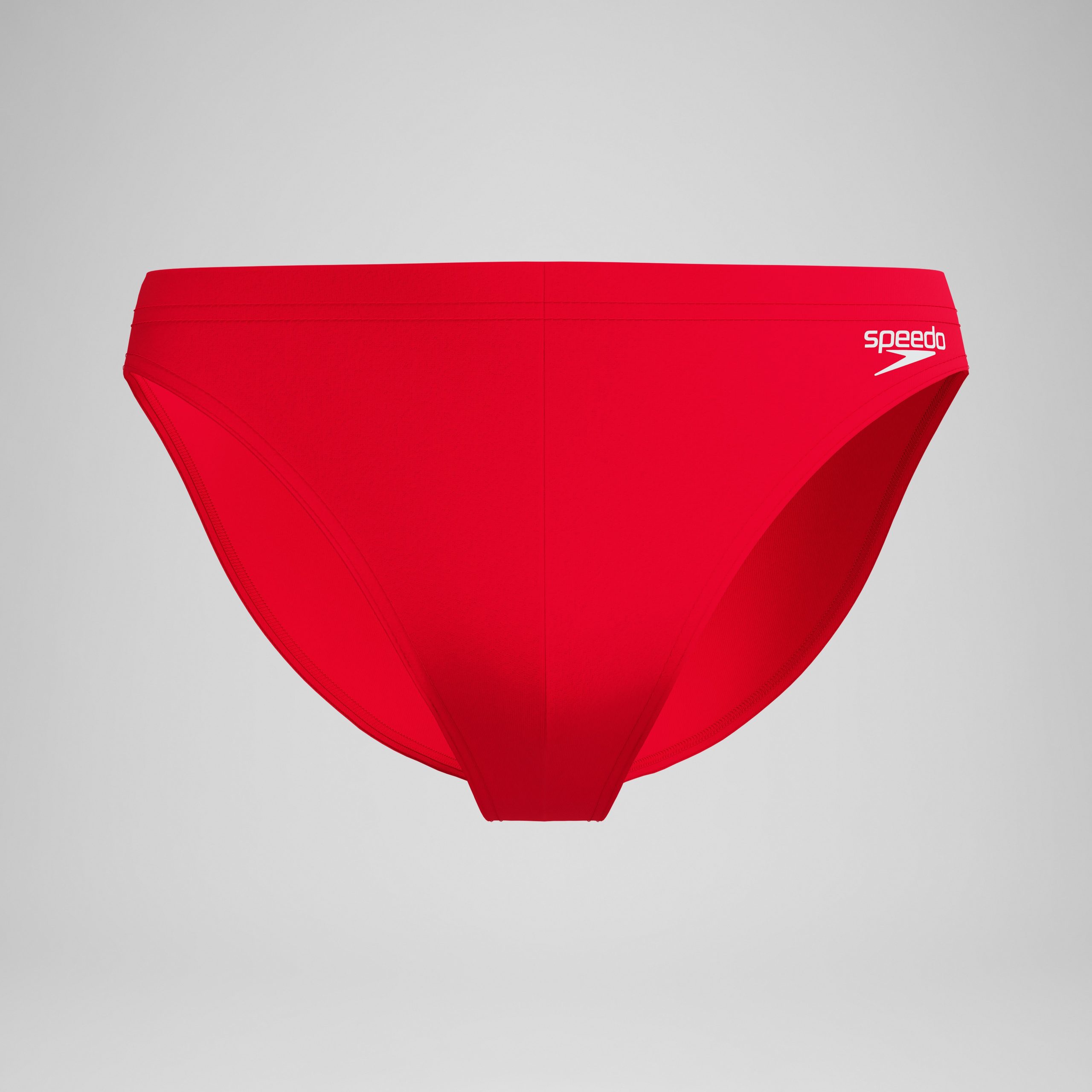 Men's The Speedo Solid Brief Red - Image 4
