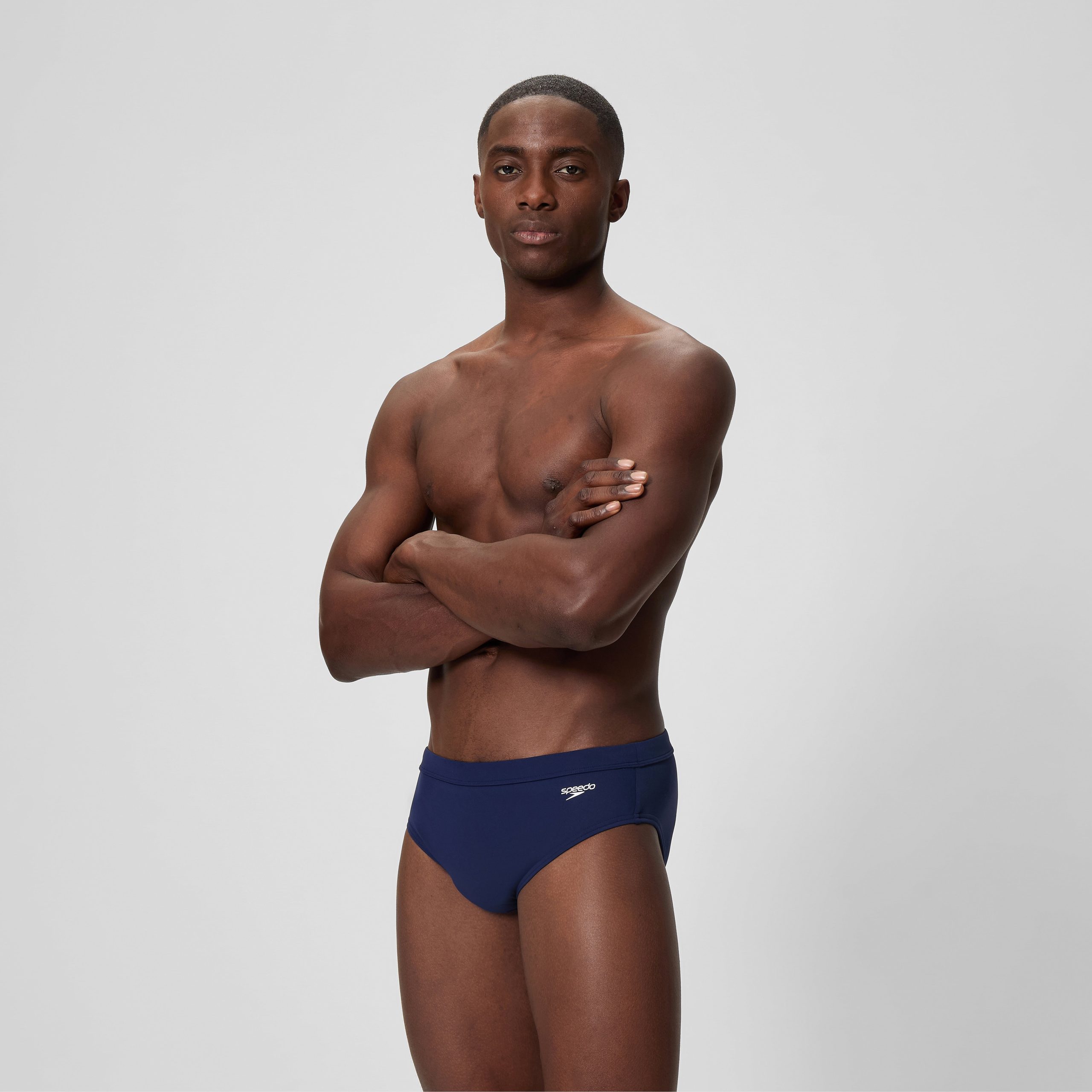 Men's The Speedo Solid Brief Navy - Image 2