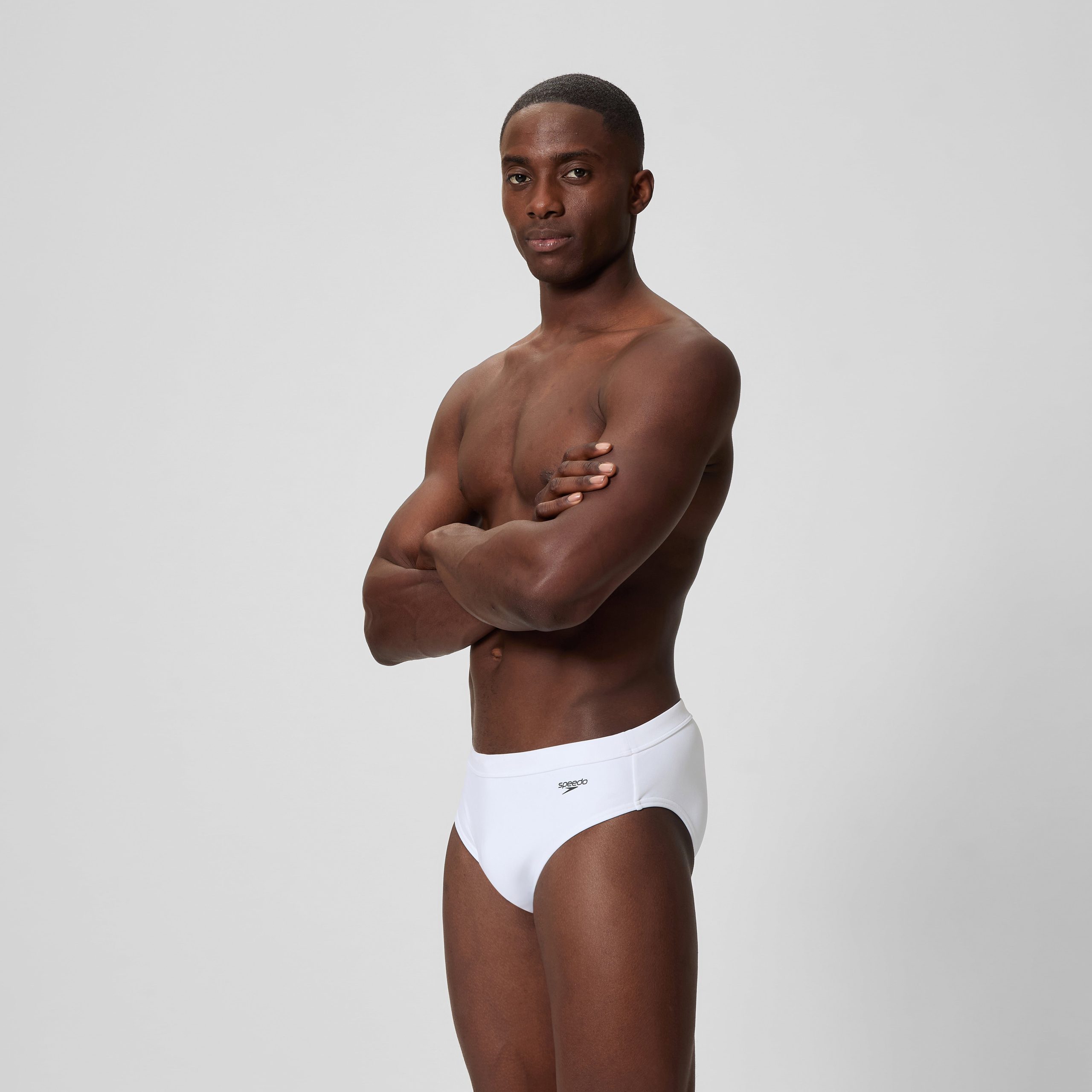 Men's The Speedo Solid Brief White - Image 2