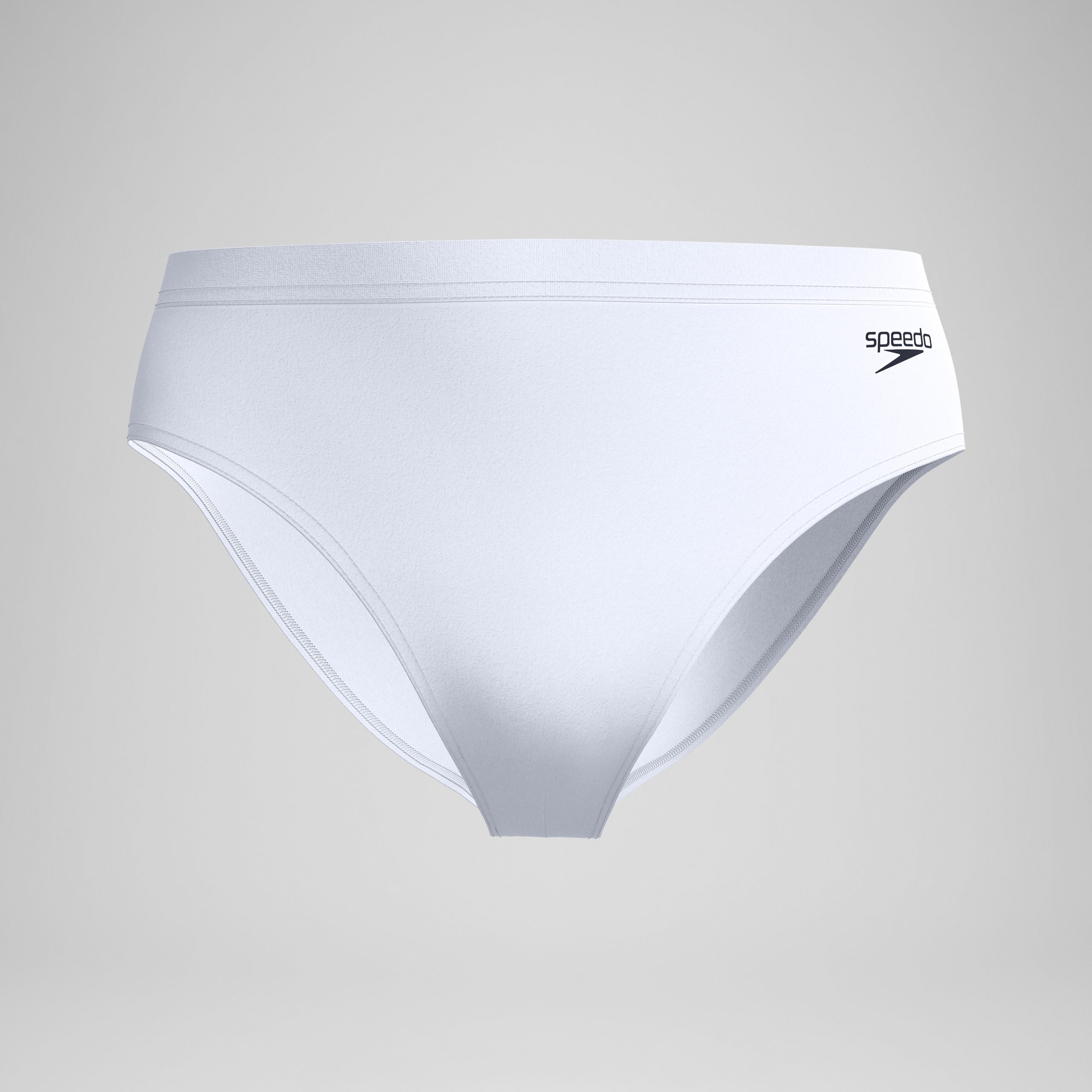 Men's The Speedo Solid Brief White - Image 4
