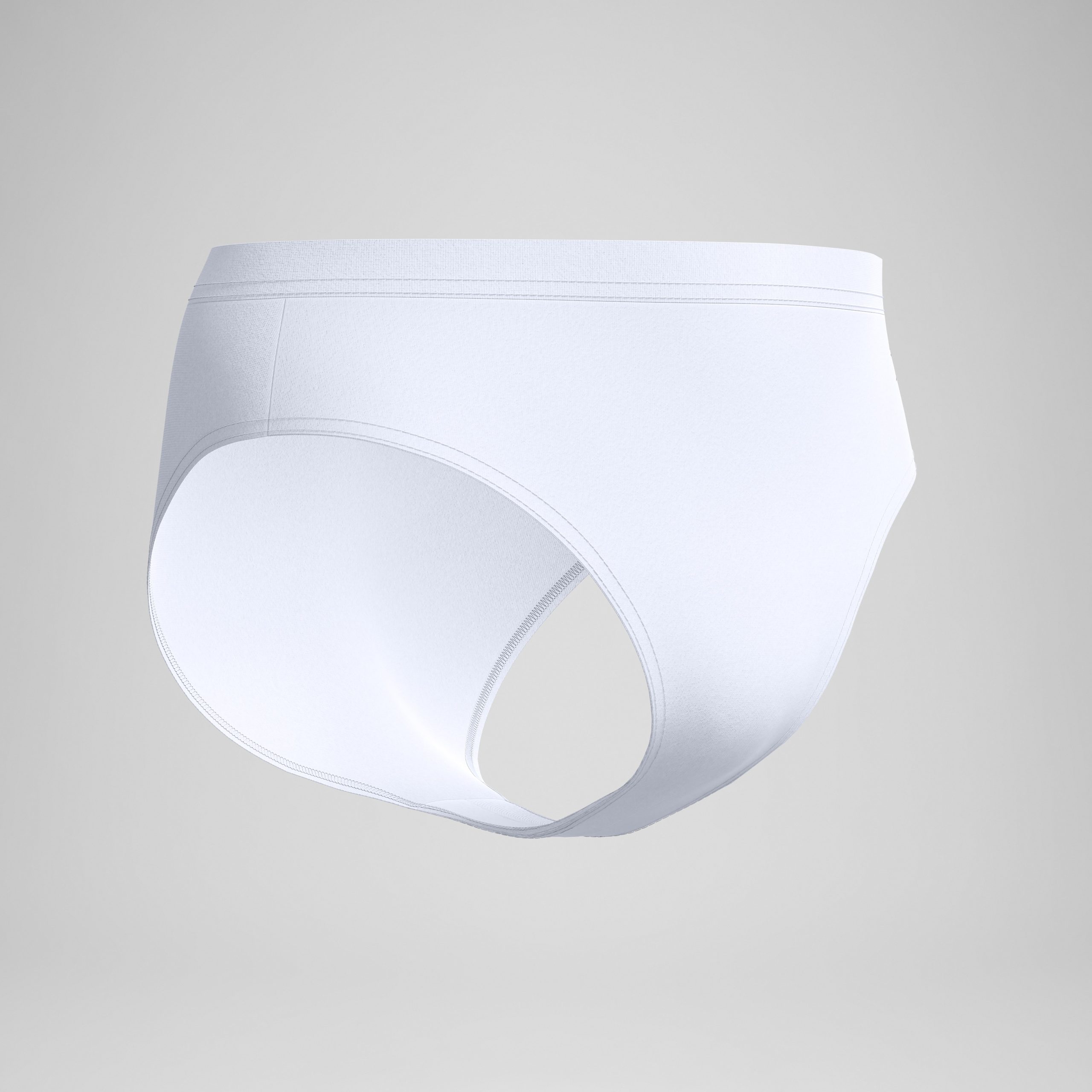 Men's The Speedo Solid Brief White - Image 5