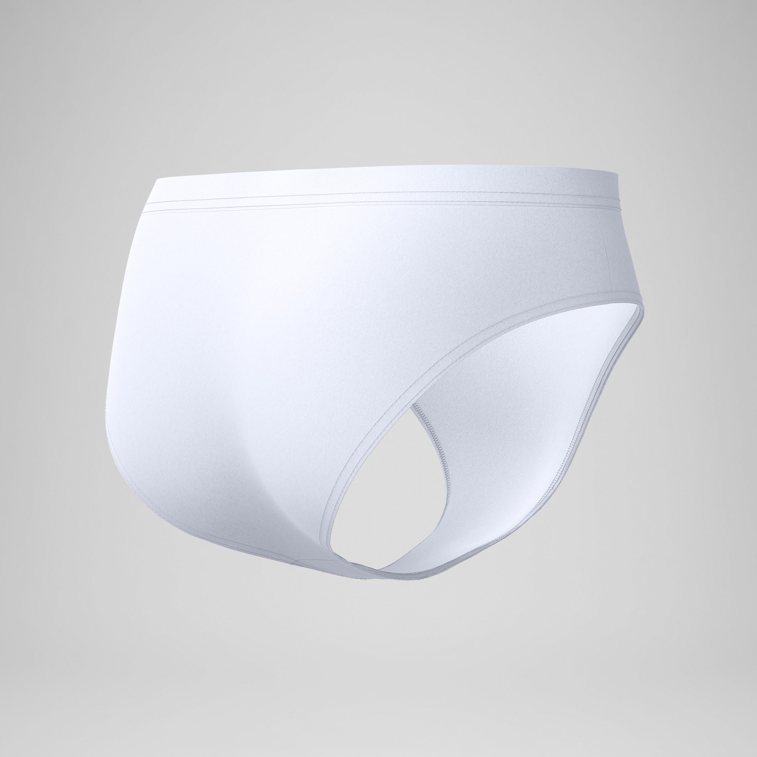 Men's The Speedo Solid Brief White - Image 7