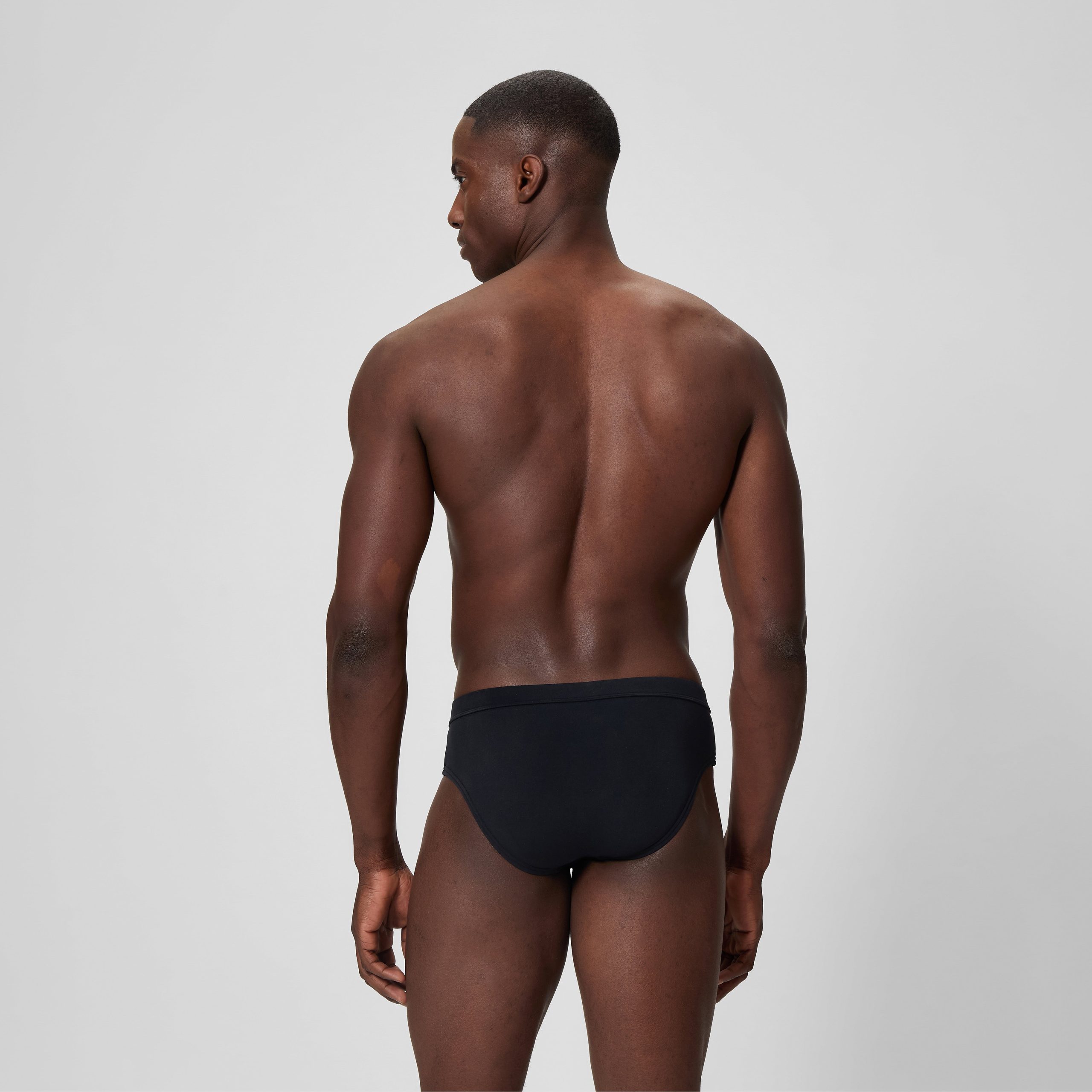Men's The Speedo Solid Brief Black - Image 3