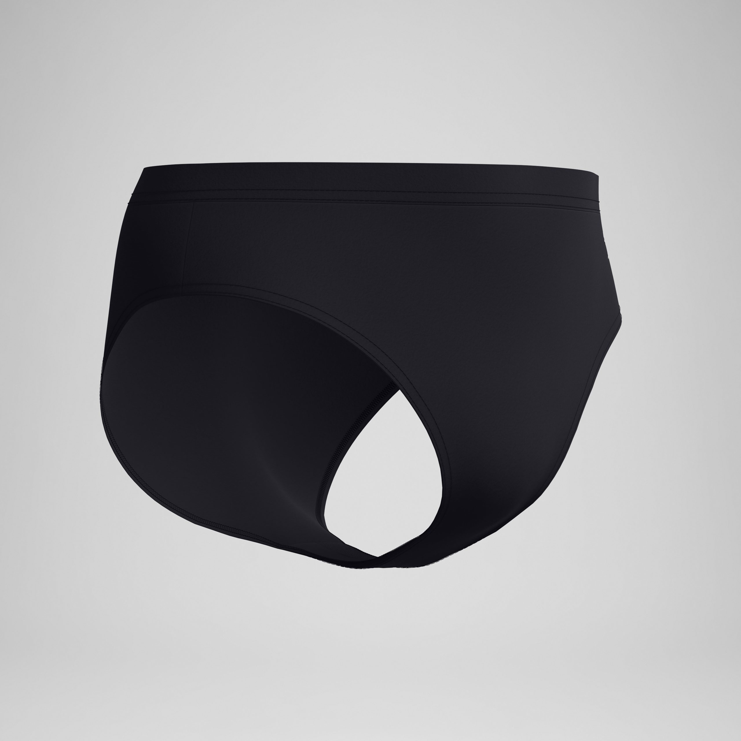 Men's The Speedo Solid Brief Black - Image 5