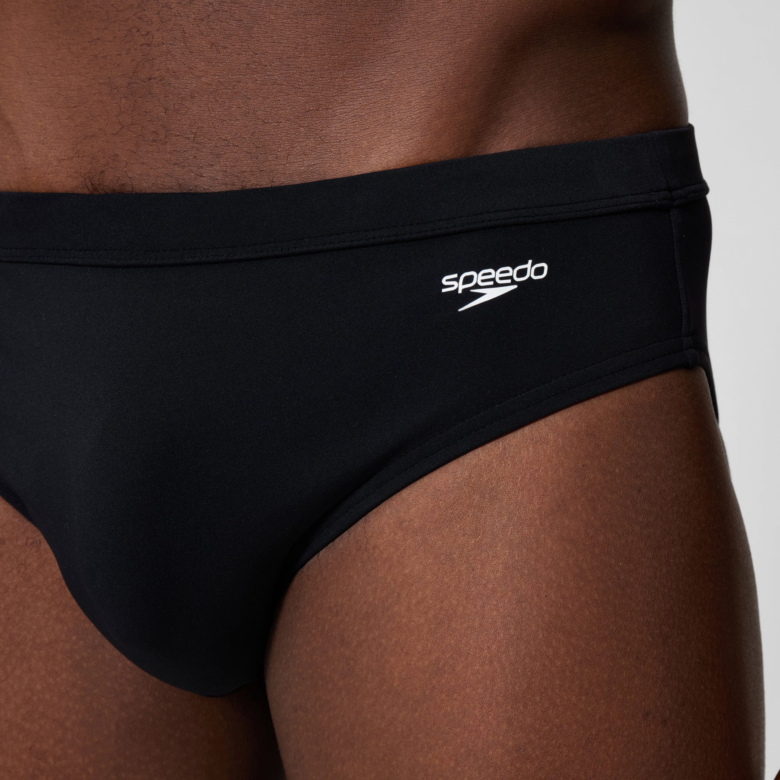 Men's The Speedo Solid Brief Black - Image 8
