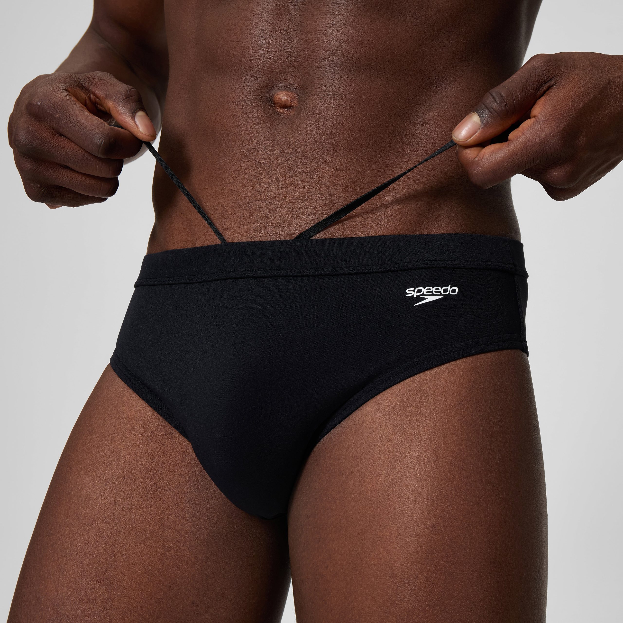 Men's The Speedo Solid Brief Black - Image 9