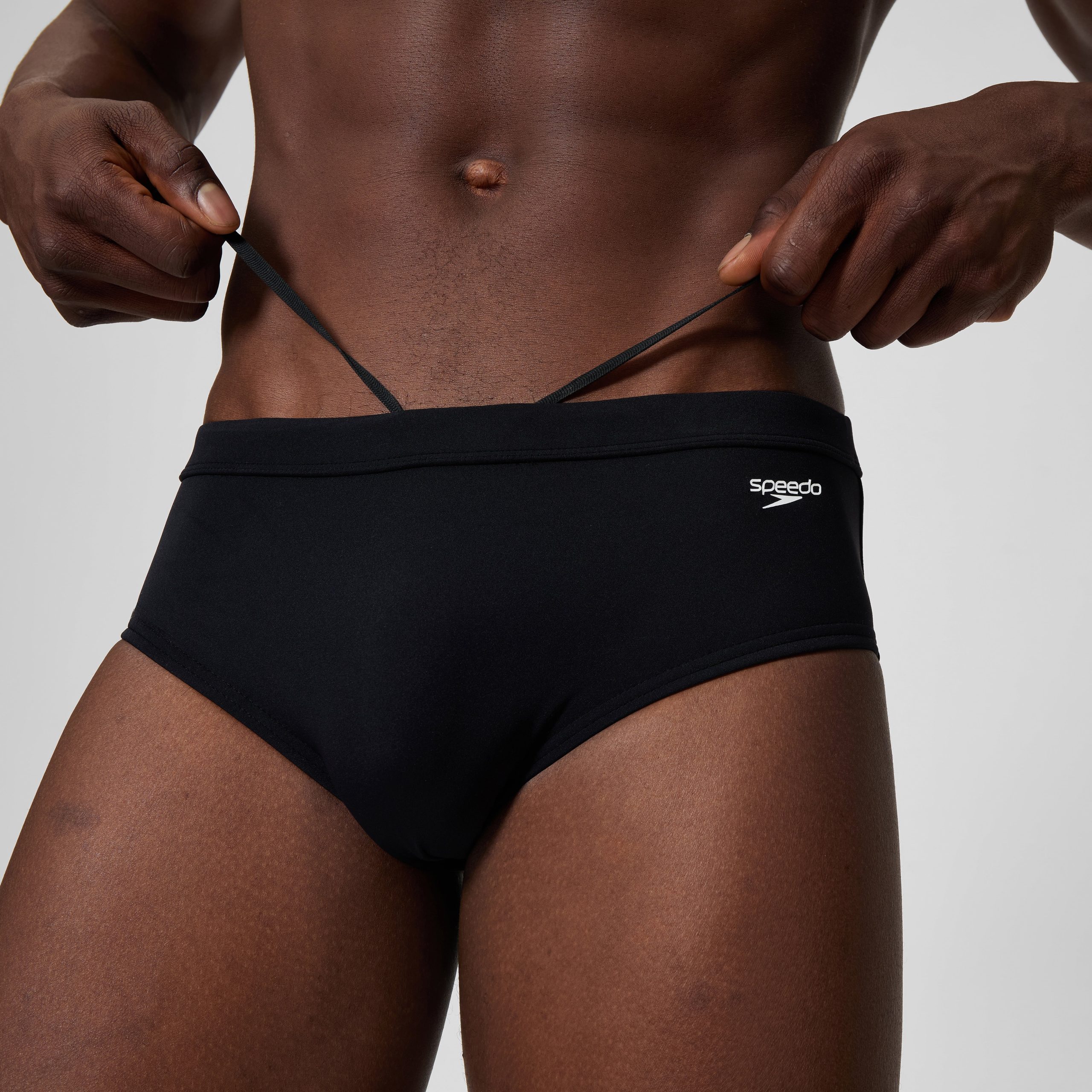 Men's The Speedo Solid Brief Black - Image 9