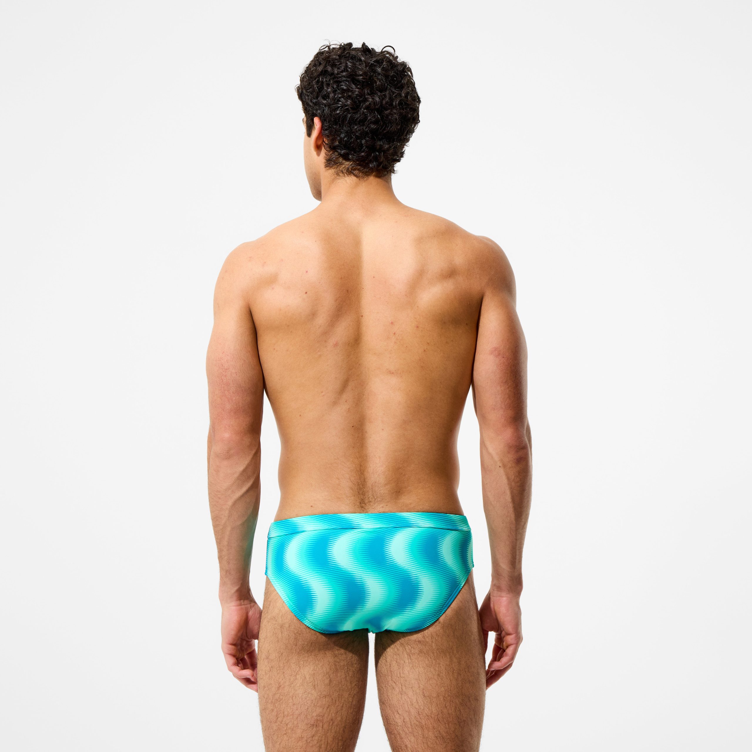 Men's The Speedo Printed Briefs Turquoise - Image 2