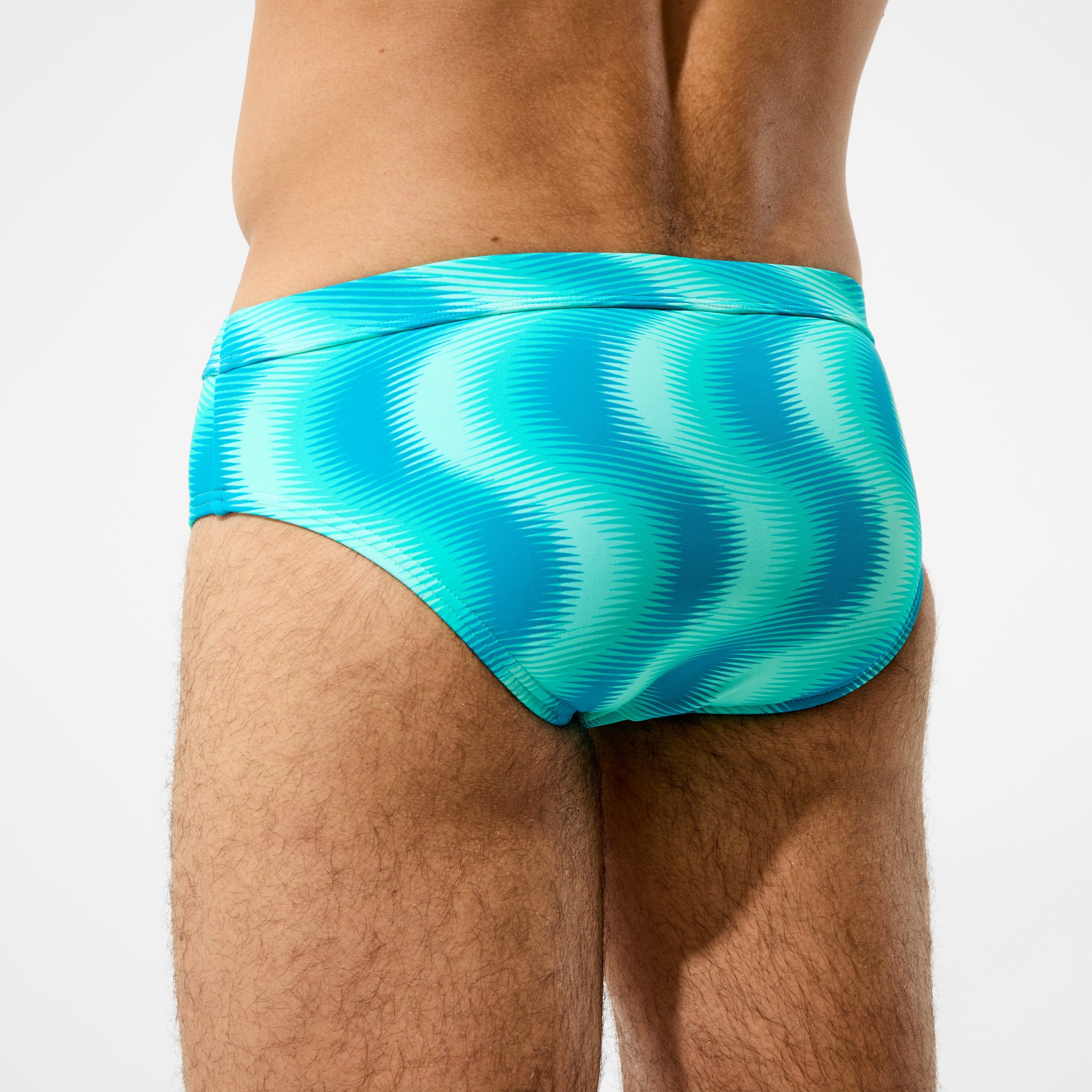 Men's The Speedo Printed Briefs Turquoise - Image 4