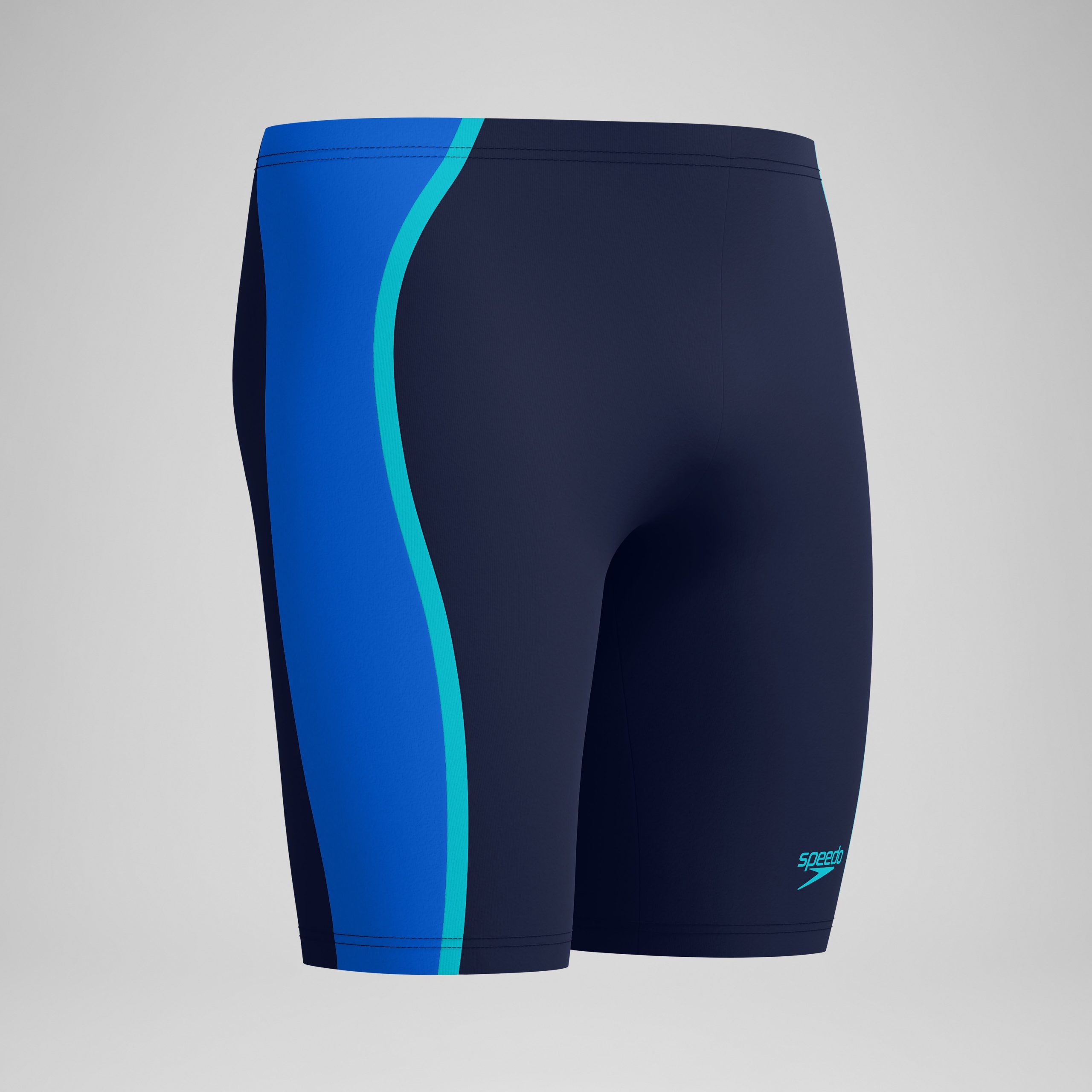 Men's Solid Splice Jammer Navy/Blue - Image 5