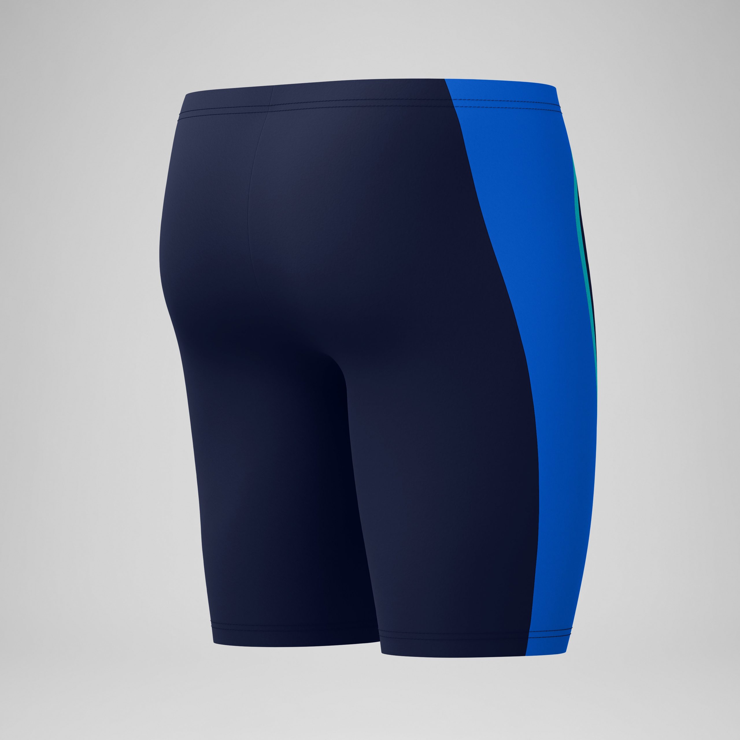 Men's Solid Splice Jammer Navy/Blue - Image 7