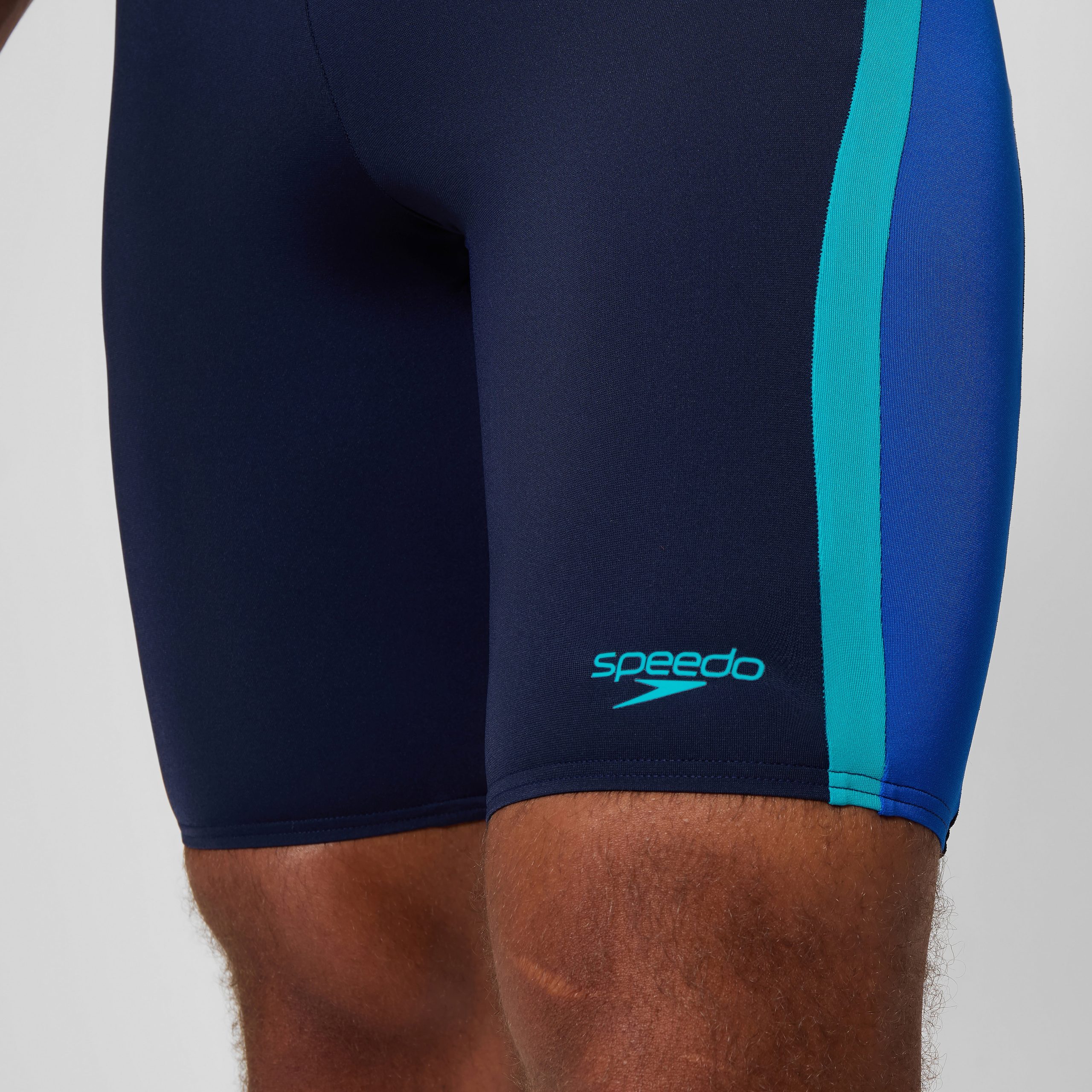 Men's Solid Splice Jammer Navy/Blue - Image 8
