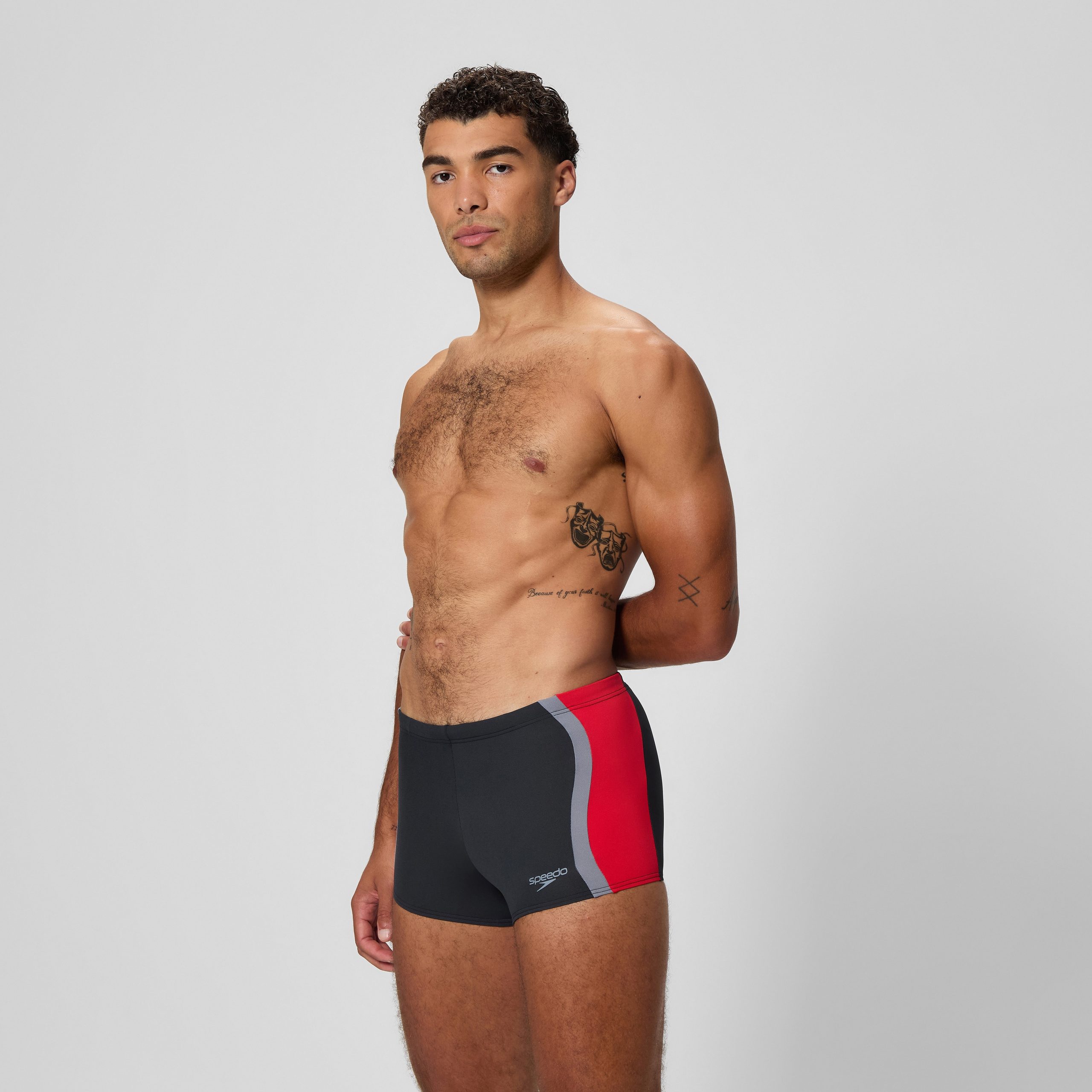 Men's Splice Square Leg Black/Red - Image 2