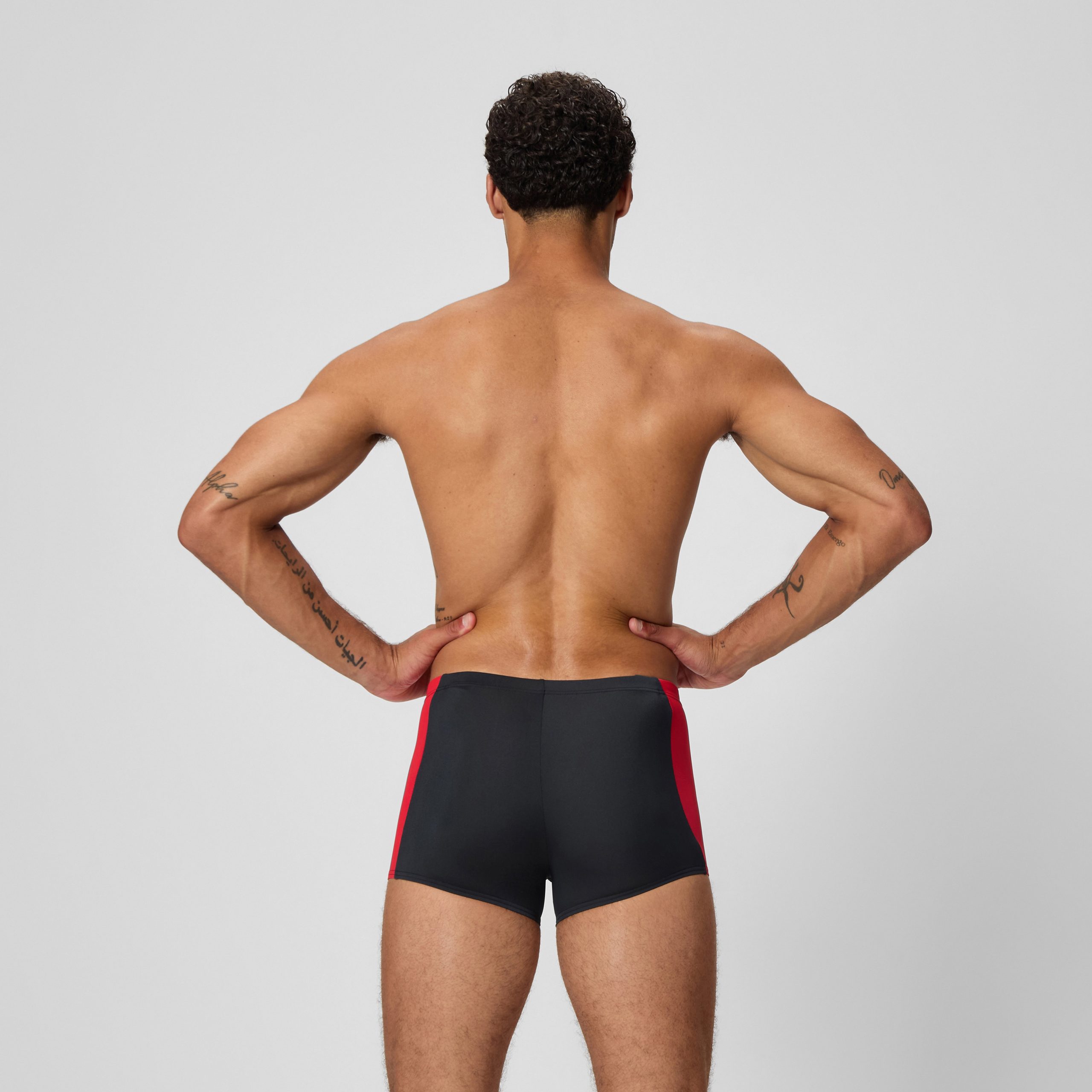 Men's Splice Square Leg Black/Red - Image 3
