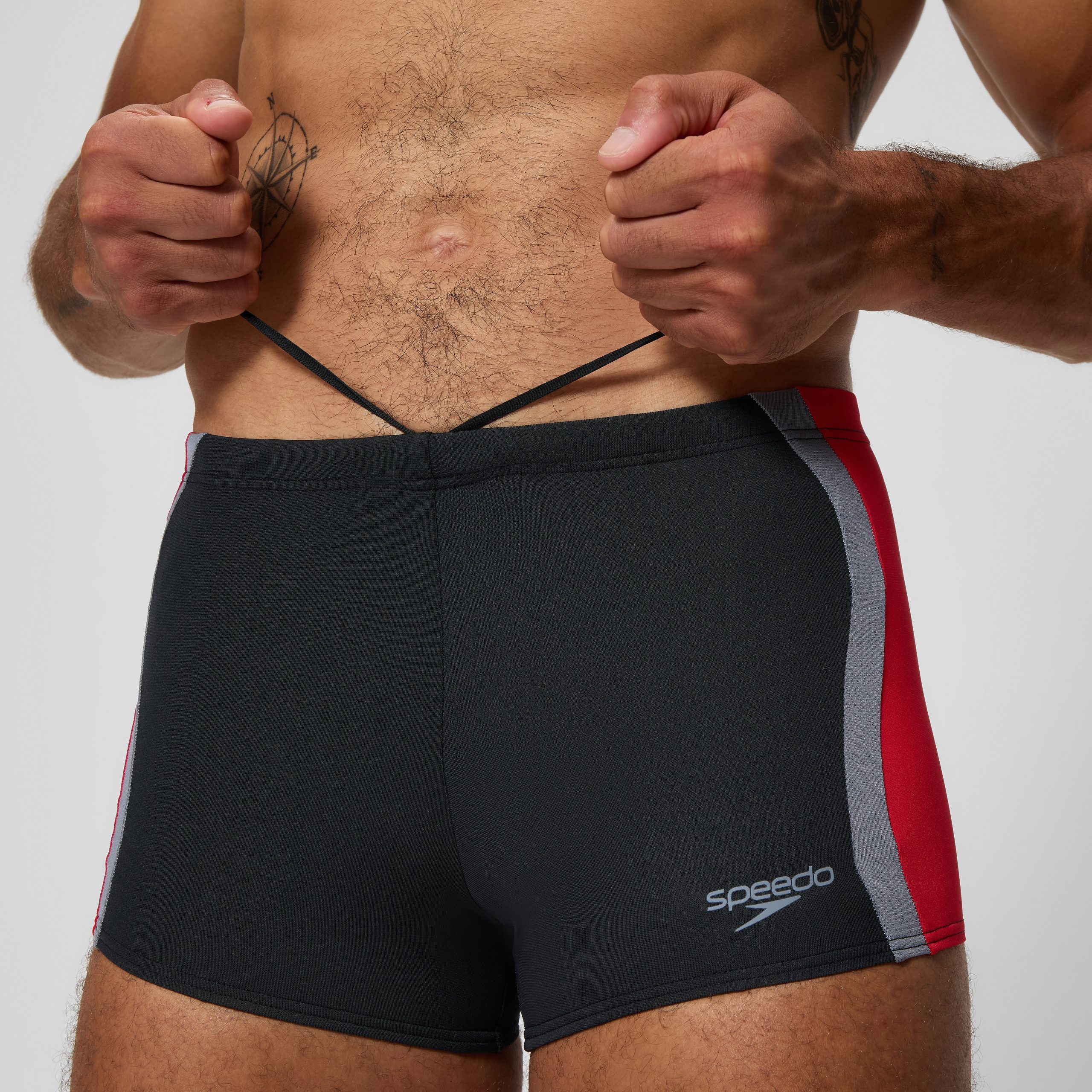 Men's Splice Square Leg Black/Red - Image 9