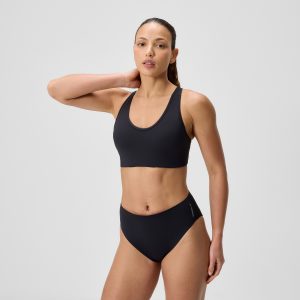 Women's Sculpture Boom Back Bikini Top Black