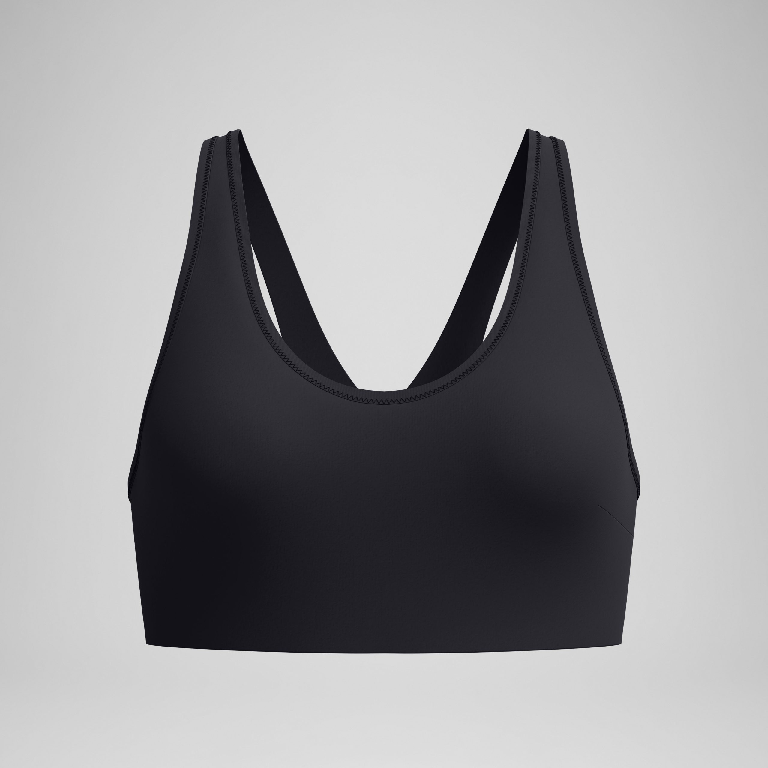 Women's Sculpture Boom Back Bikini Top Black - Image 4