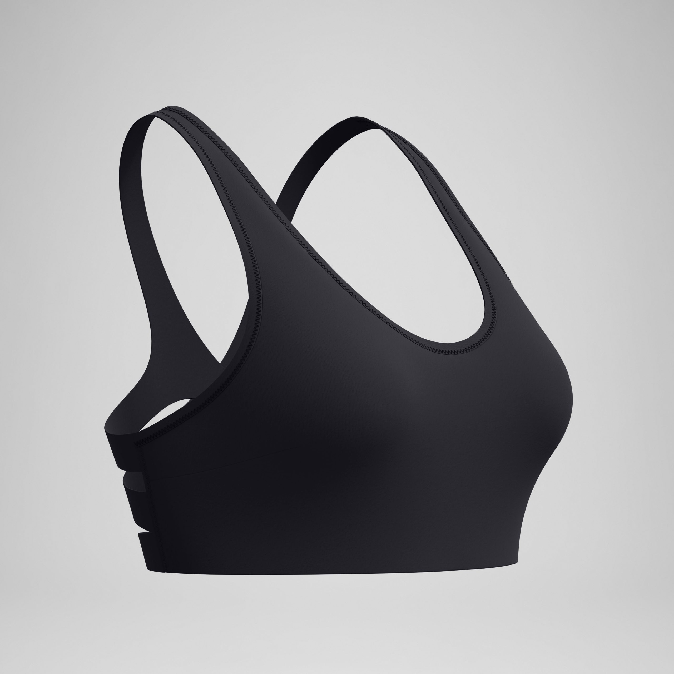 Women's Sculpture Boom Back Bikini Top Black - Image 5