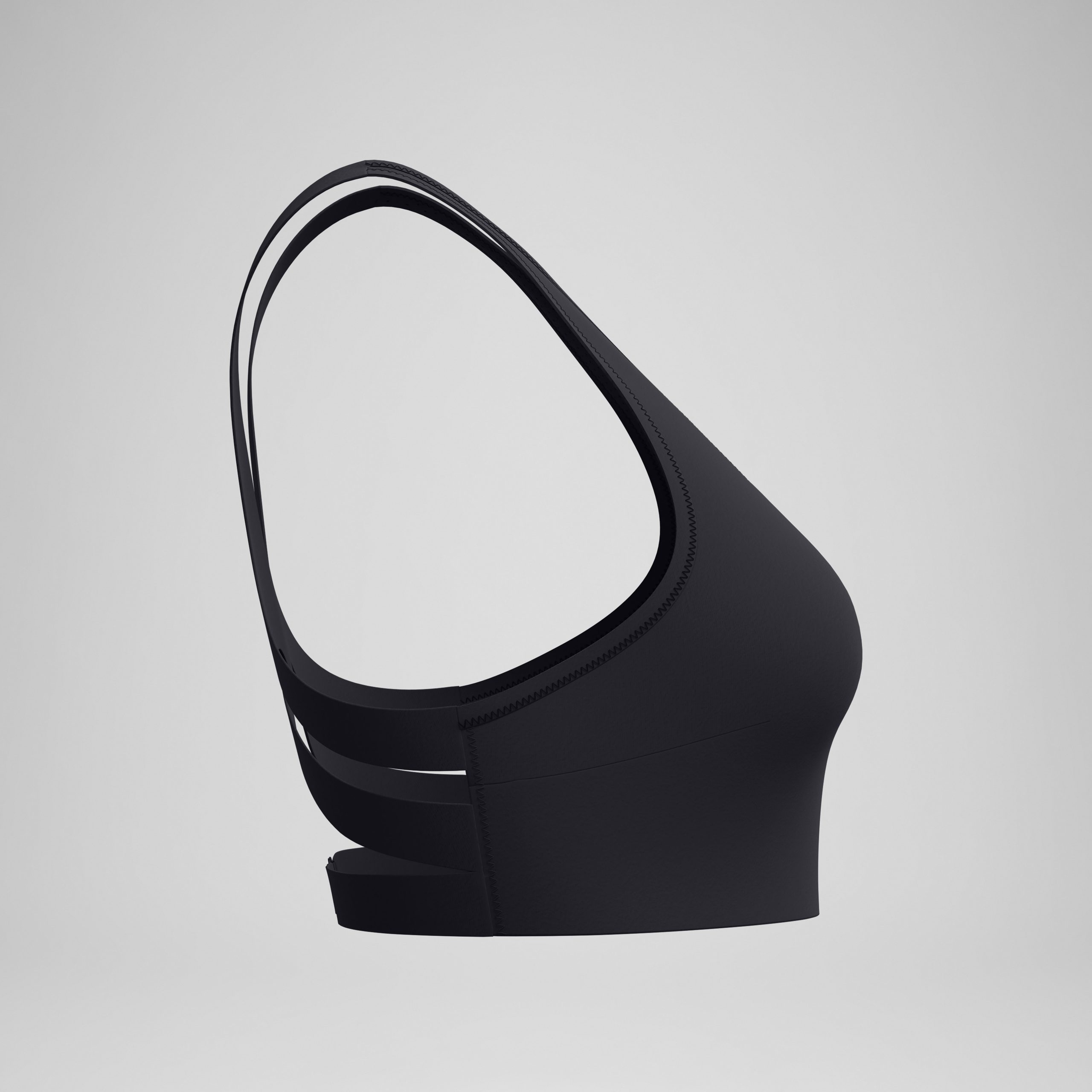 Women's Sculpture Boom Back Bikini Top Black - Image 6