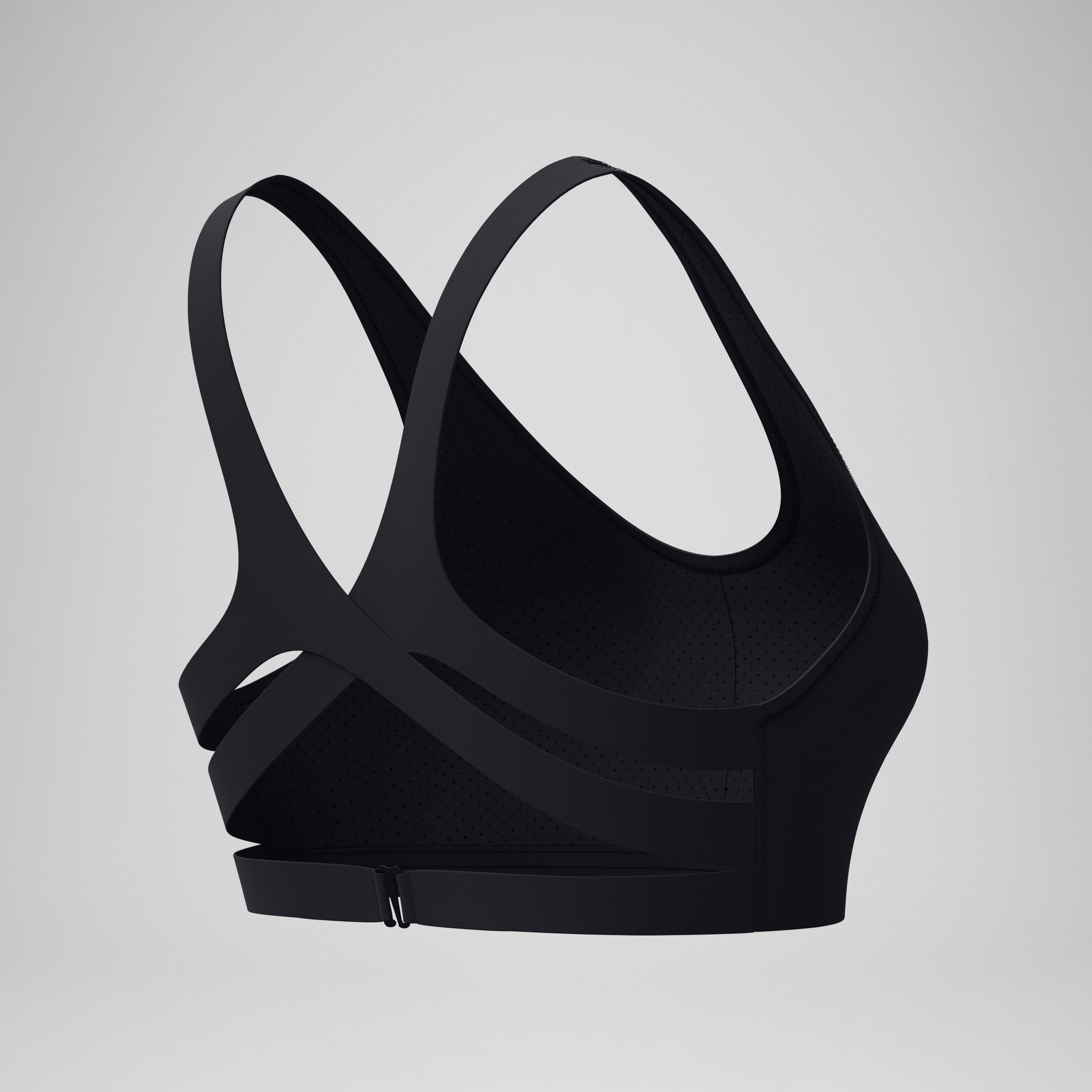 Women's Sculpture Boom Back Bikini Top Black - Image 7