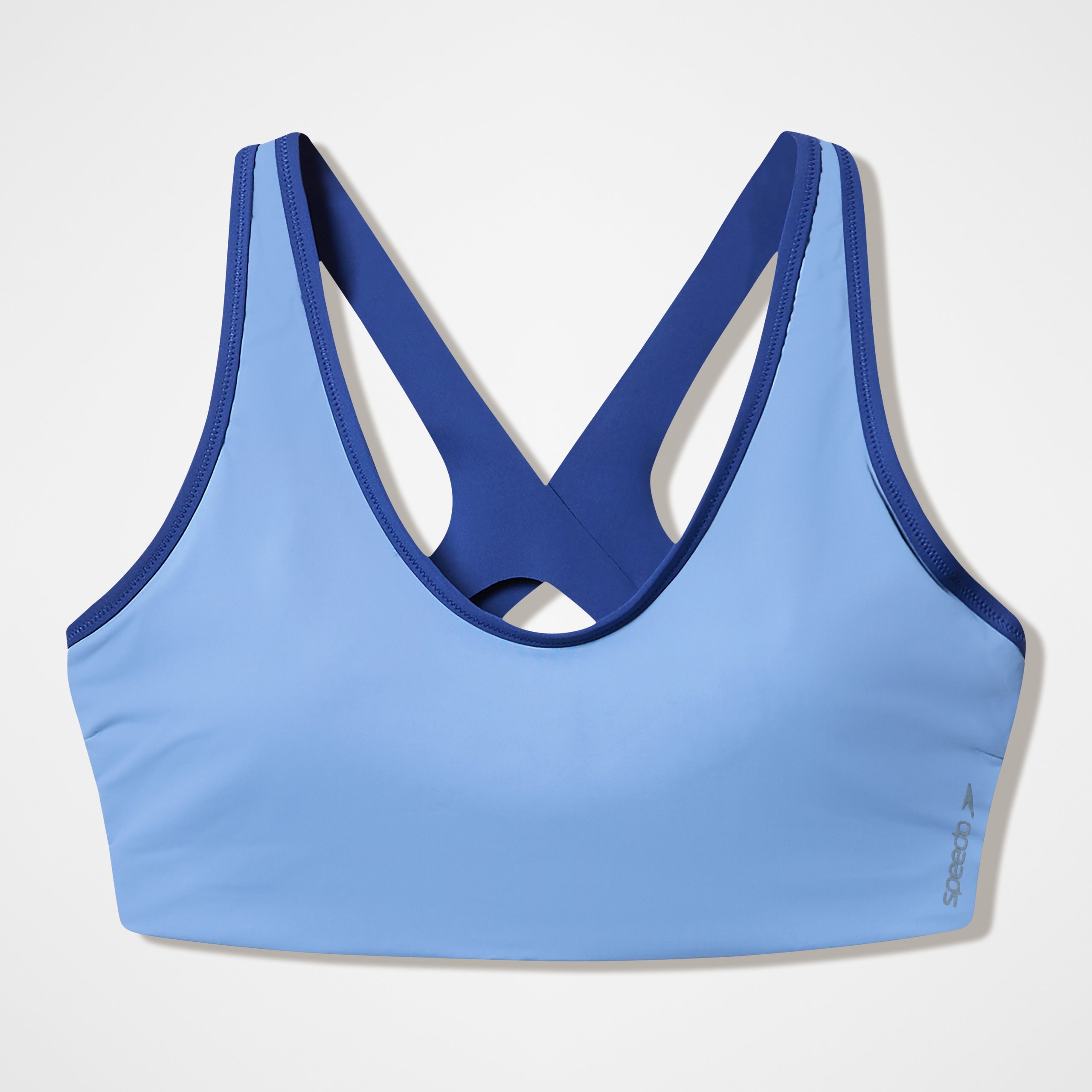Women's Sculpture Boom Back Bikini Top Gray/Blue - Image 4