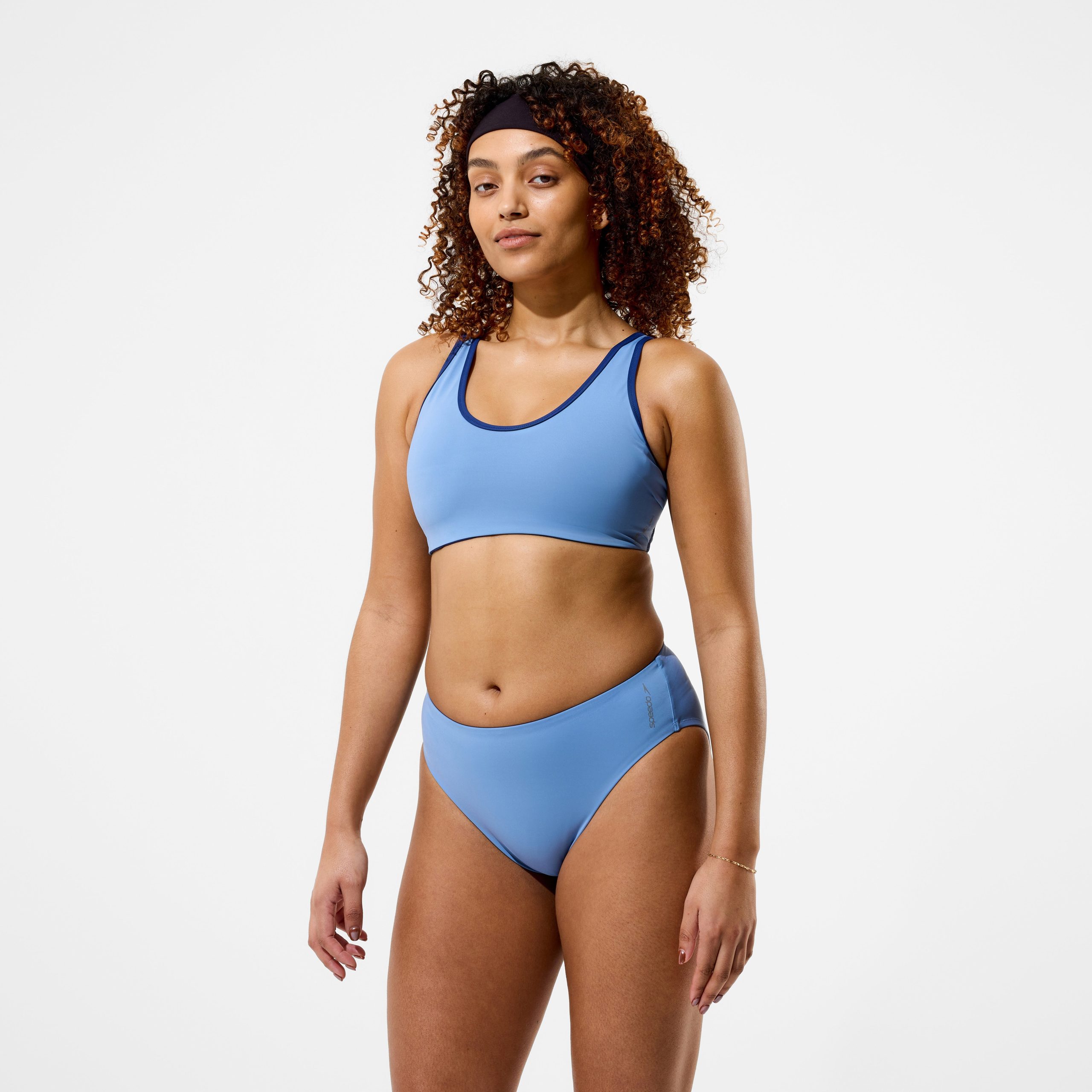 Women's Sculpture Classic Bikini Bottoms Gray/Blue - Image 2