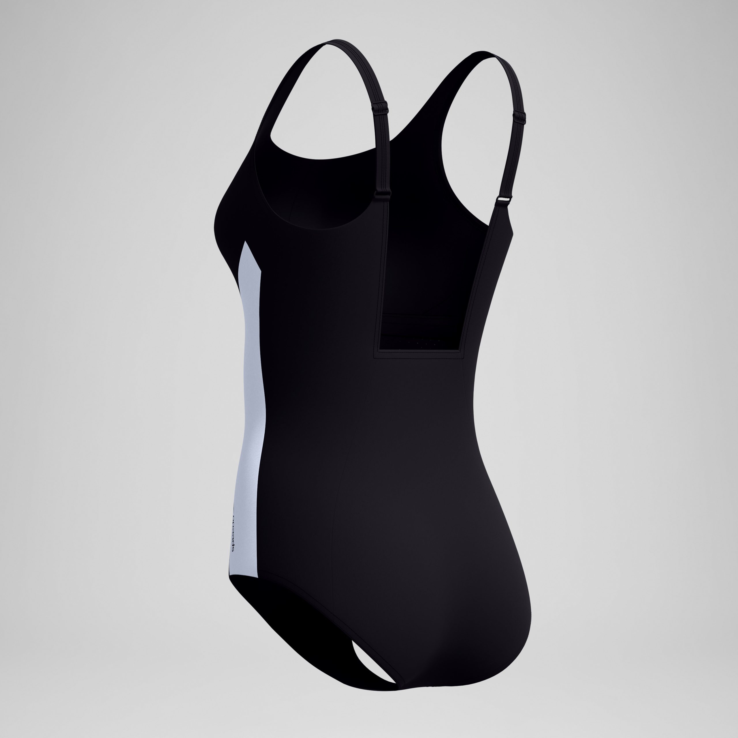 Women's Shaping Colorblock Contour One Piece Black/White - Image 5