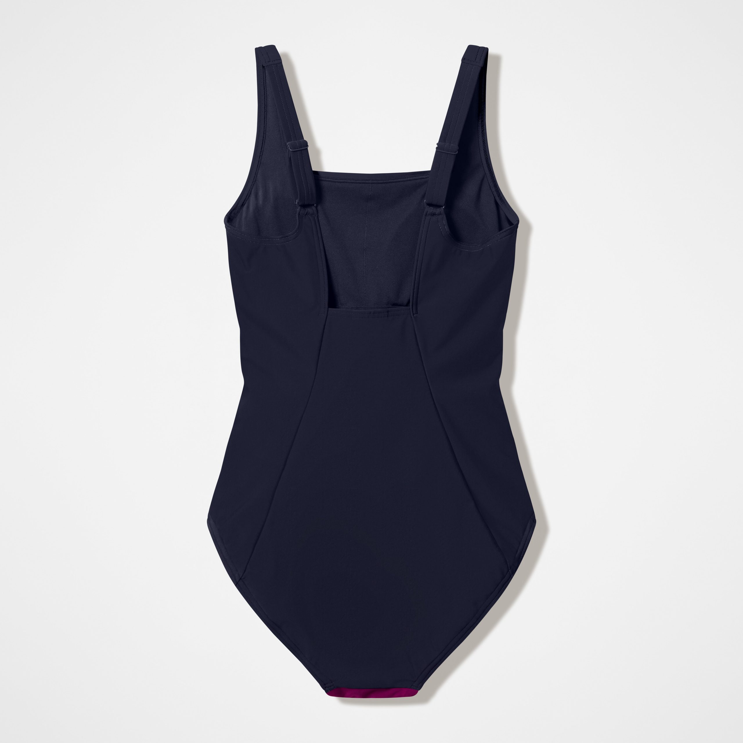 Women's Colorblock Contour One Piece Dark Pink/Black - Image 5