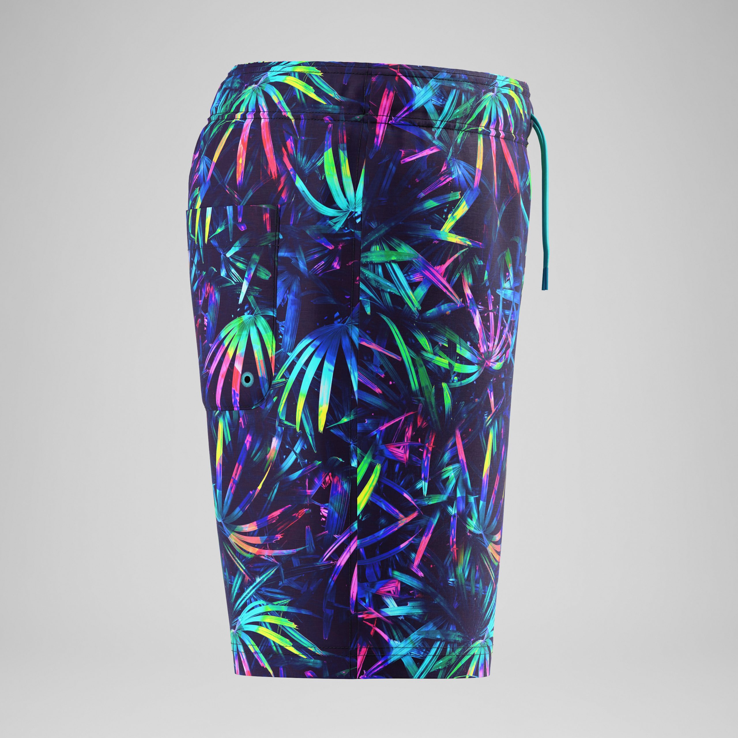 Boys Printed Swim Shorts Navy - Image 3