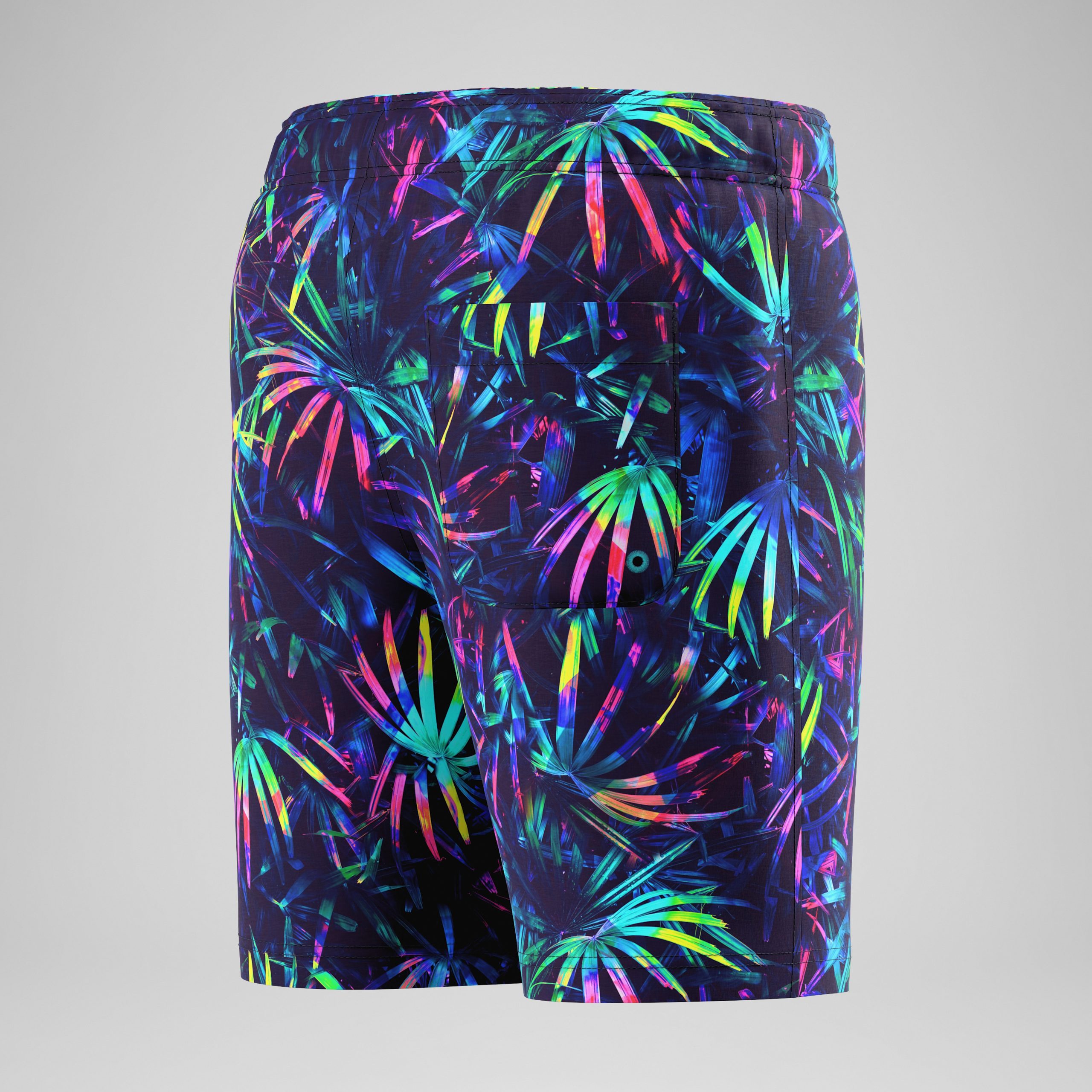 Boys Printed Swim Shorts Navy - Image 4