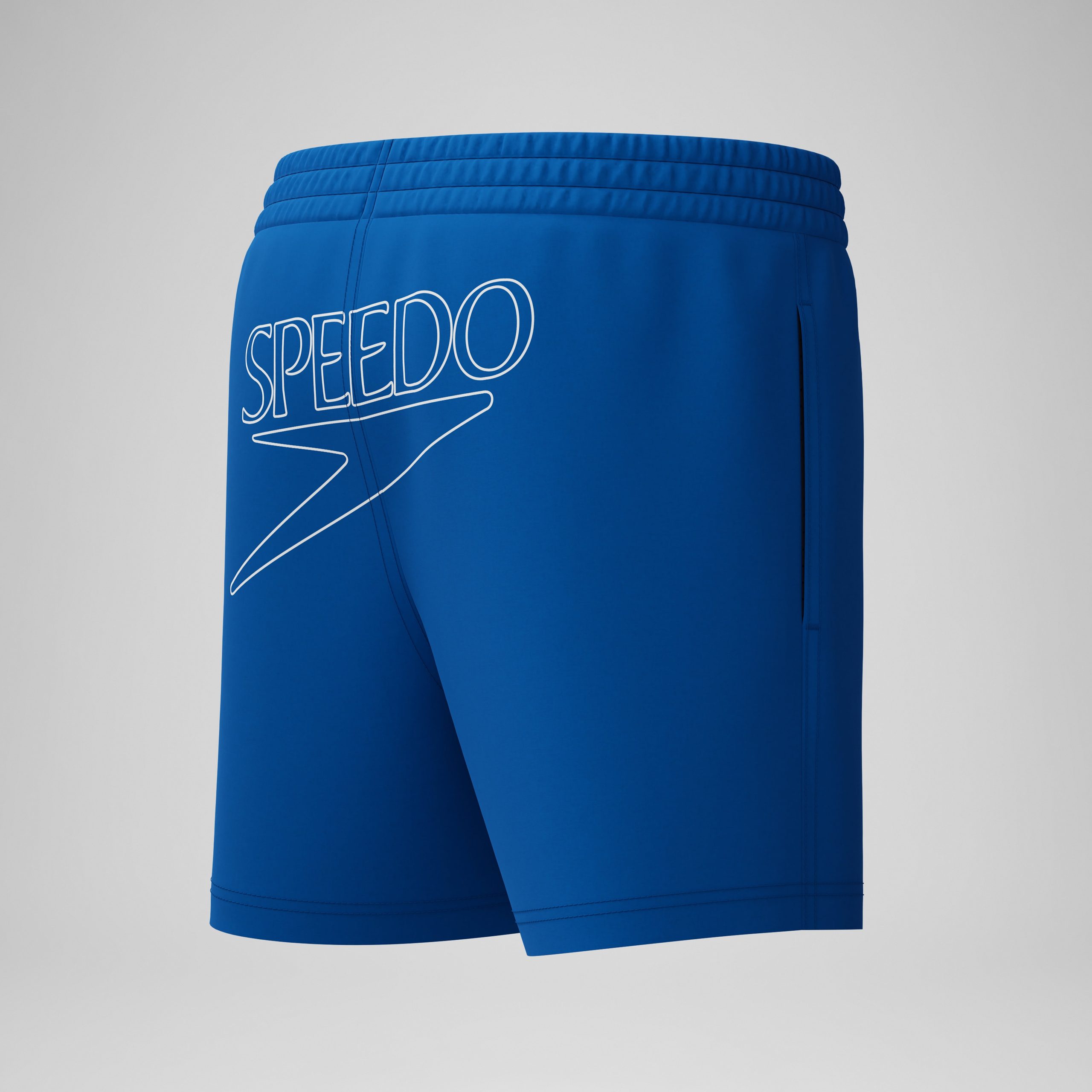 Boys Classic Logo Swim Shorts Blue - Image 3