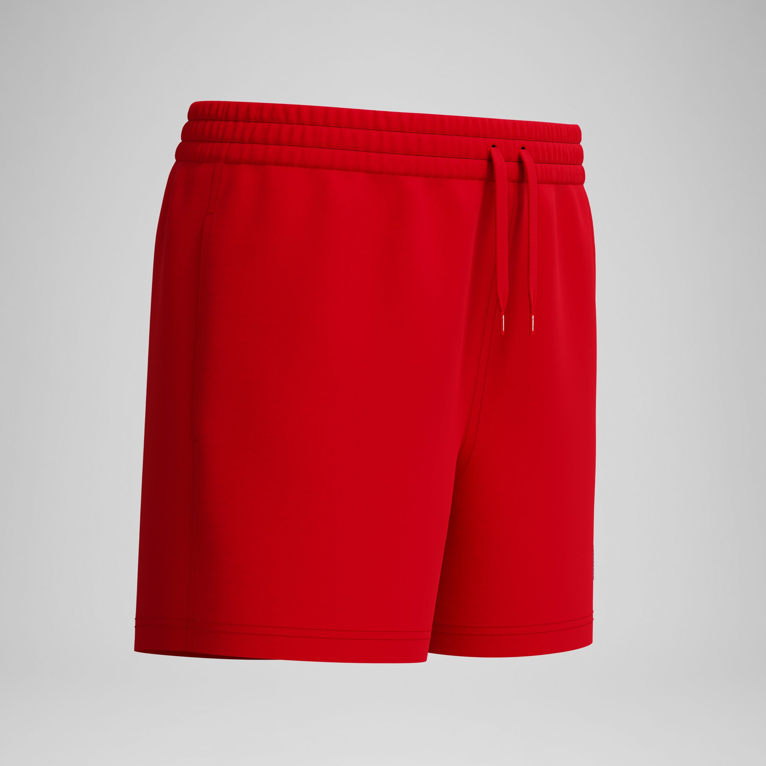 Boys Classic Logo Swim Shorts Red - Image 2