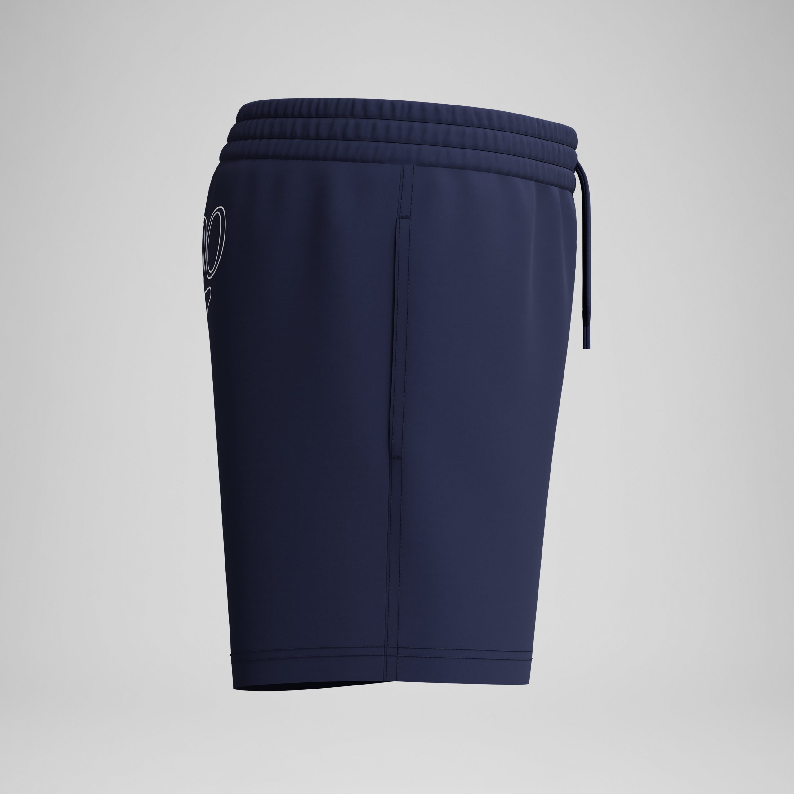 Boys Classic Logo Swim Shorts Navy - Image 3